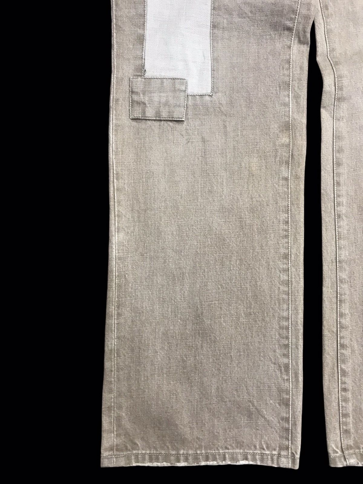 Japanese Brand 💥DENIM ART💥Archival Kelen Patchwork Wide Baker Denim F254 Size US 32 / EU 48 - 8 Thumbnail