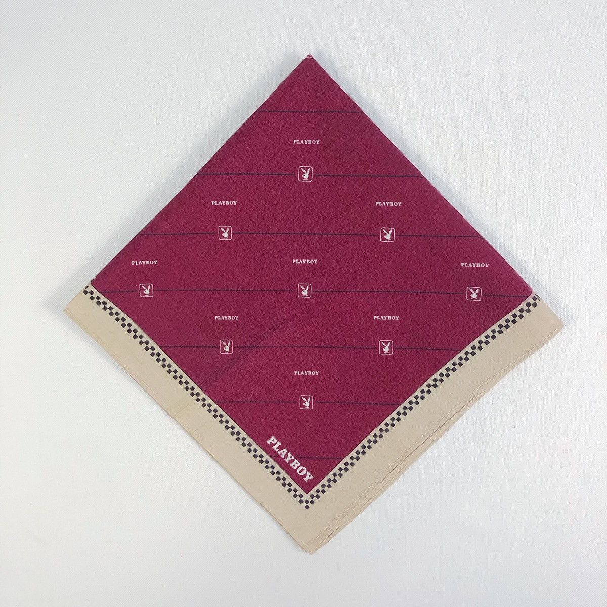 Playboy Rare Vintage Playboy Handkerchief Bandana Size ONE SIZE - 1 Thumbnail