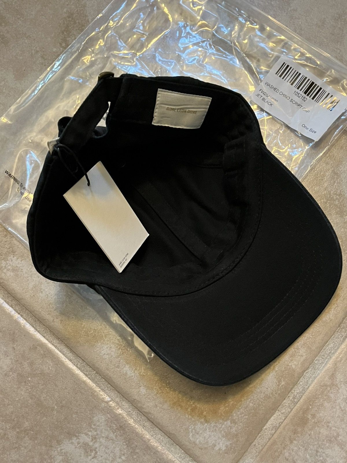 Aime Leon Dore WASHED CHINO SCRIPT HAT Size ONE SIZE - 3 Thumbnail