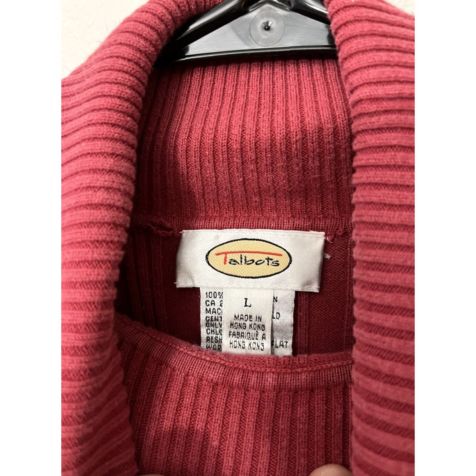 Talbots Talbots Womens Red Turtleneck Pullover Sweater Long Sleeve Size L Size L / US 10 / IT 46 - 3 Thumbnail