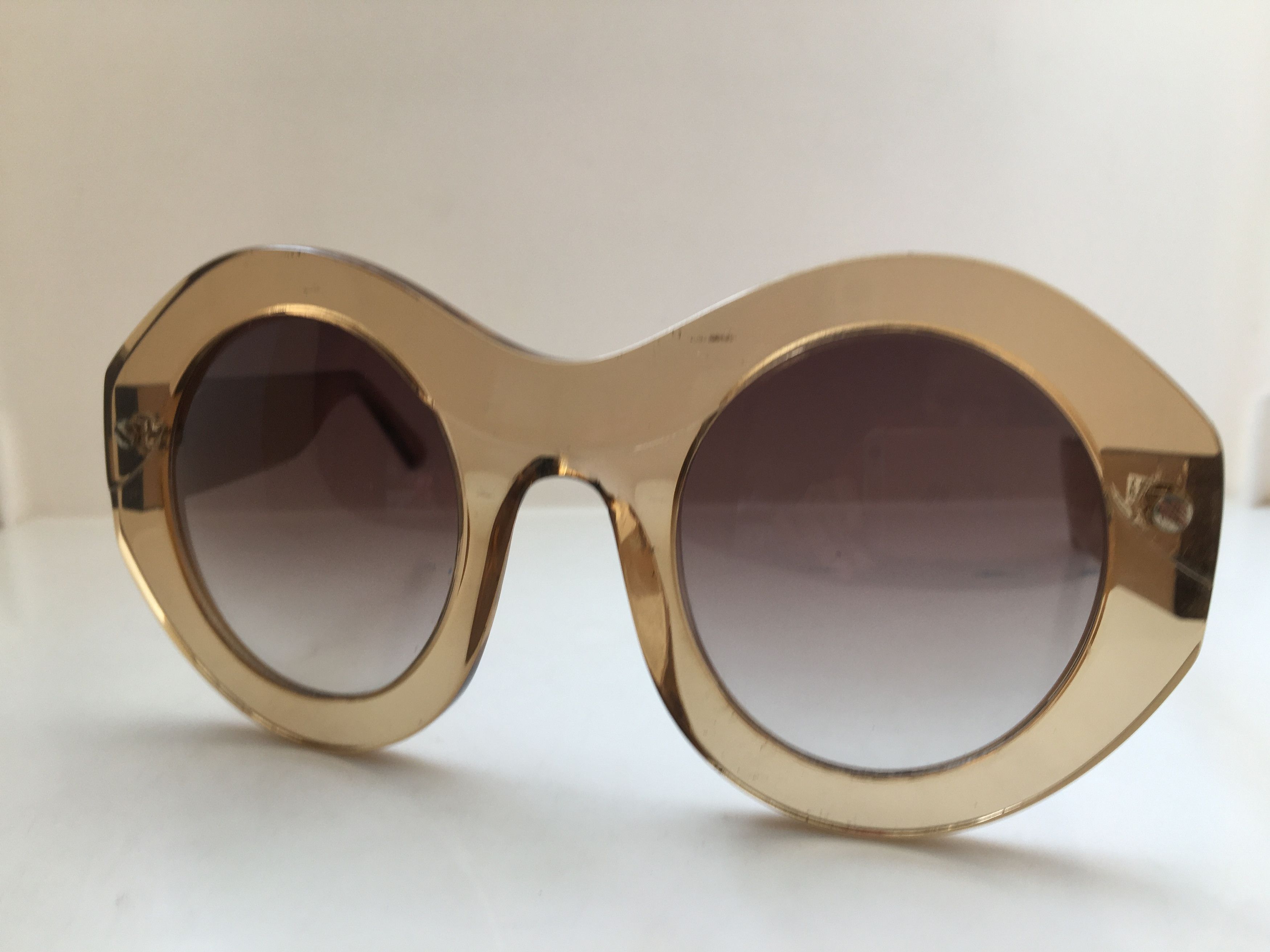 Vintage Vintage Handmade Oversize Round Sunglasses Diva Girls Size ONE SIZE - 3 Thumbnail