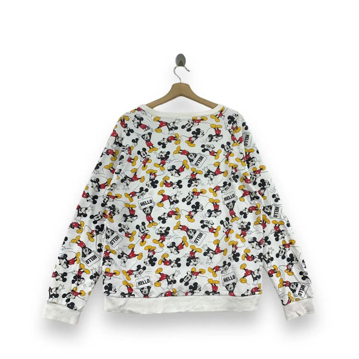 Disney Vintage DISNEY MICKEY MOUSE All Over Print AOP Sweatshirt Size L / US 10 / IT 46 - 3 Thumbnail