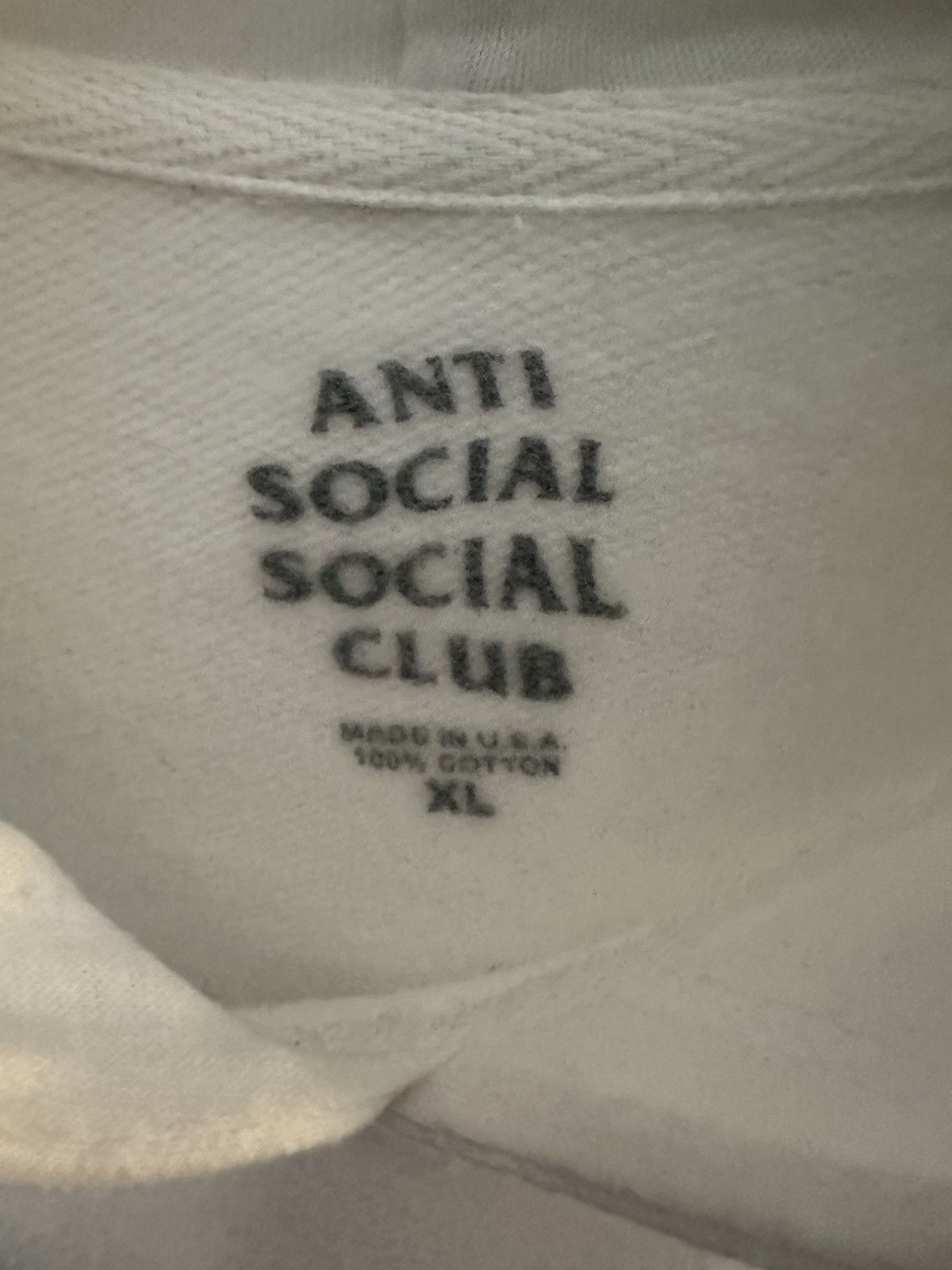 Anti Social Social Club Assc Logo White Hoodie Size XL Size US XL / EU 56 / 4 - 6 Thumbnail