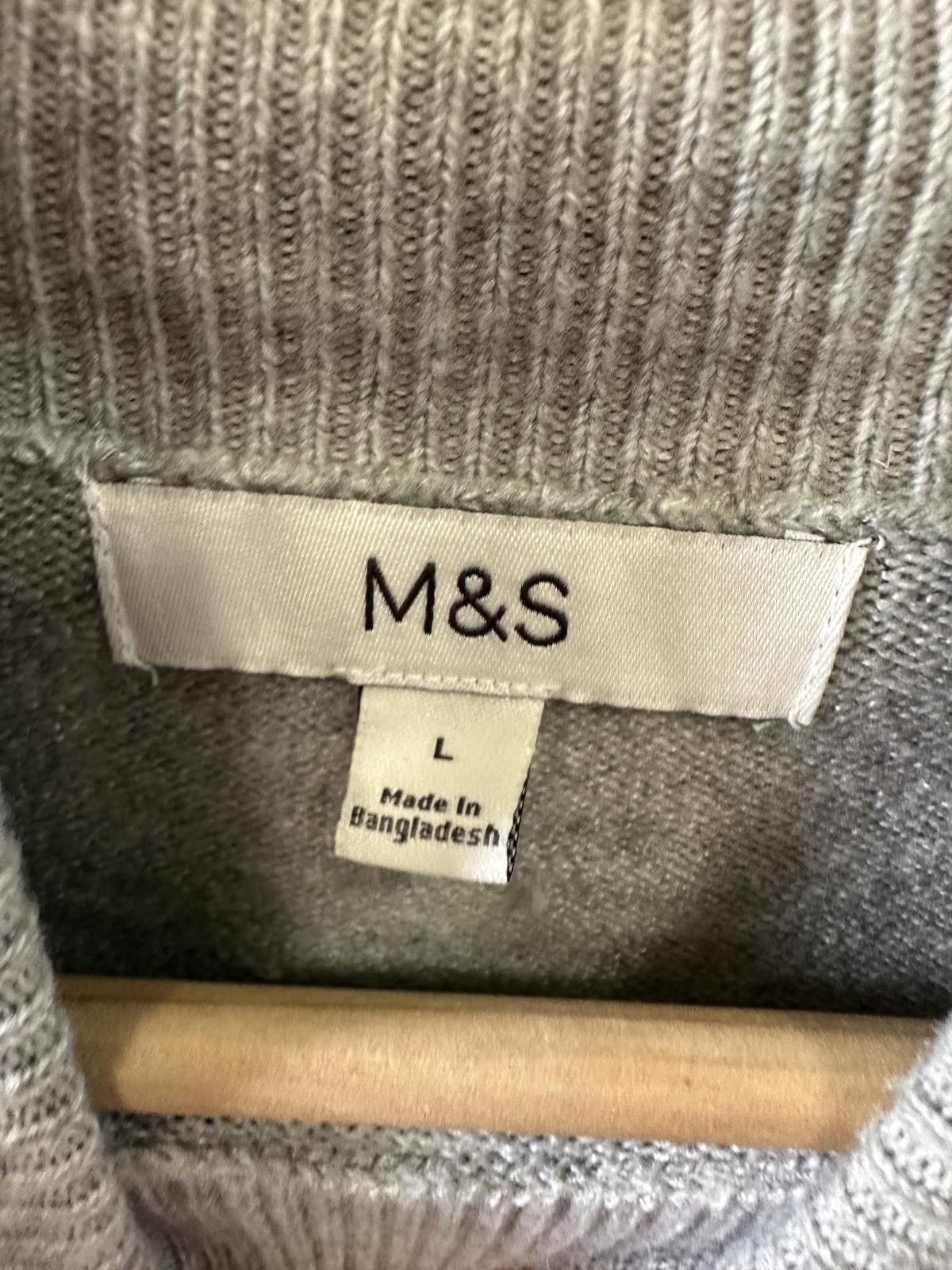M.E. Sport M&S Grey Turtleneck Sweater - Size Large Size L / US 10 / IT 46 - 3 Thumbnail