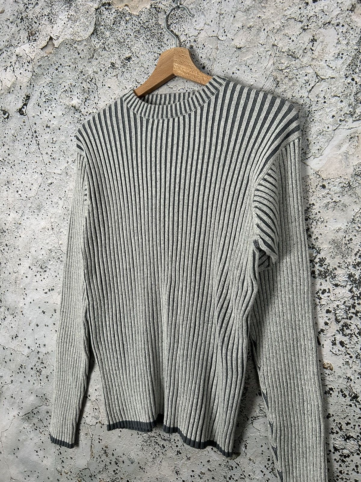 Vintage Vintage Y2K 00s Stripped Longsleeve Alternative Punk Rock Size US M / EU 48-50 / 2 - 2 Thumbnail