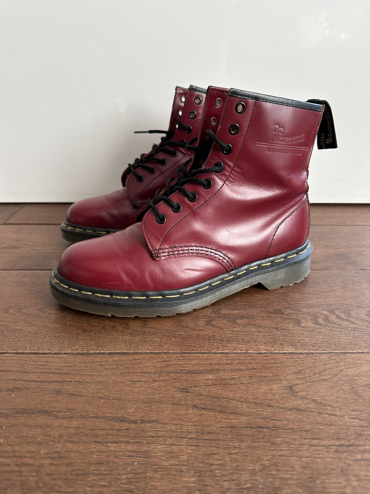 Dr. Martens Dr.Martens 1460 made in England leather burgundy boots Size US 10 / IT 40 - 1 Thumbnail