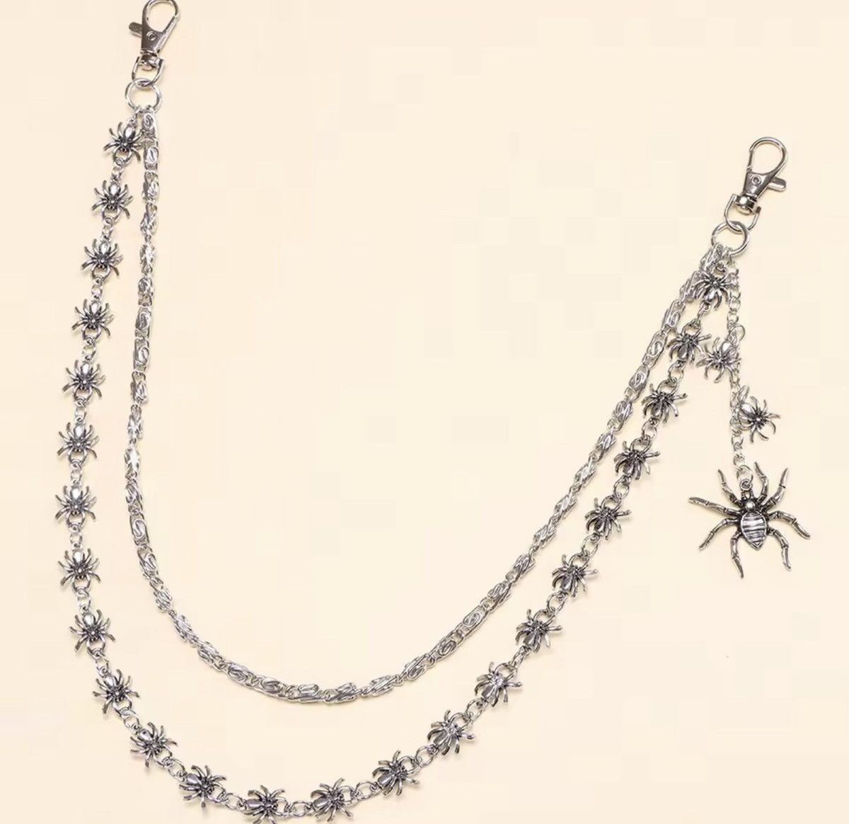 Japanese Brand Double Layer Spider Tasel Wallet Chain Size ONE SIZE - 2 Thumbnail