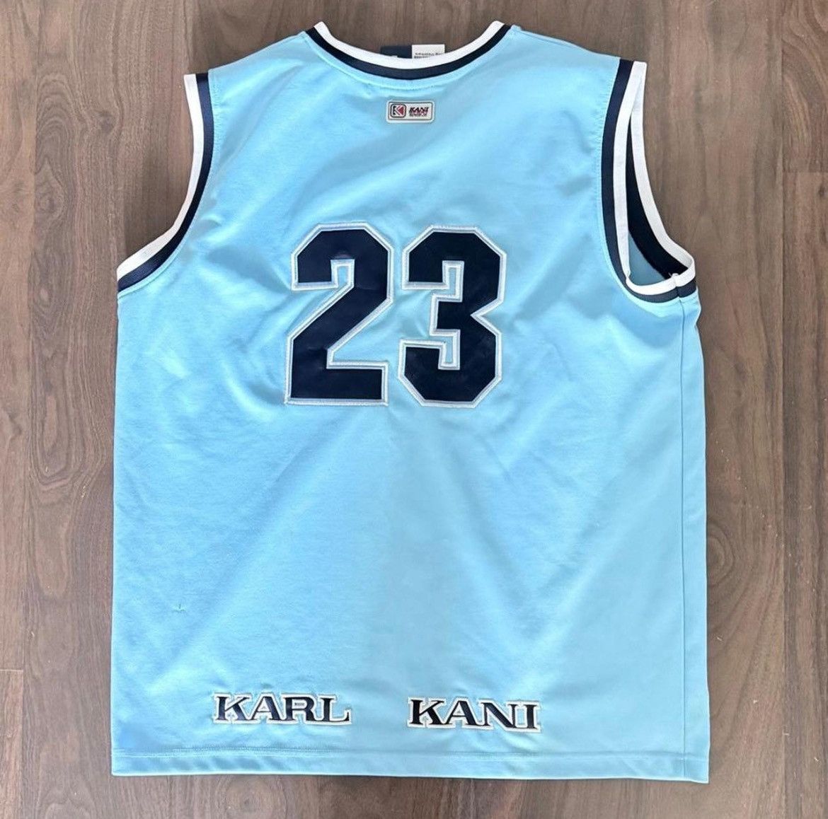 Karl Kani 90s KARL KANI Sports Blue Basketball Embroidered 23 Jersey Size US L / EU 52-54 / 3 - 2 Thumbnail