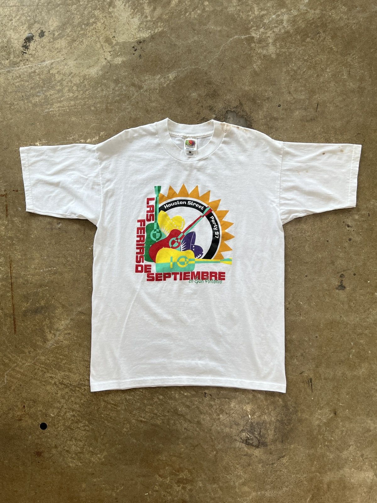 Vintage Vintage 1997 Houston Street Party Guitar Tee Large Size US L / EU 52-54 / 3 - 2 Thumbnail