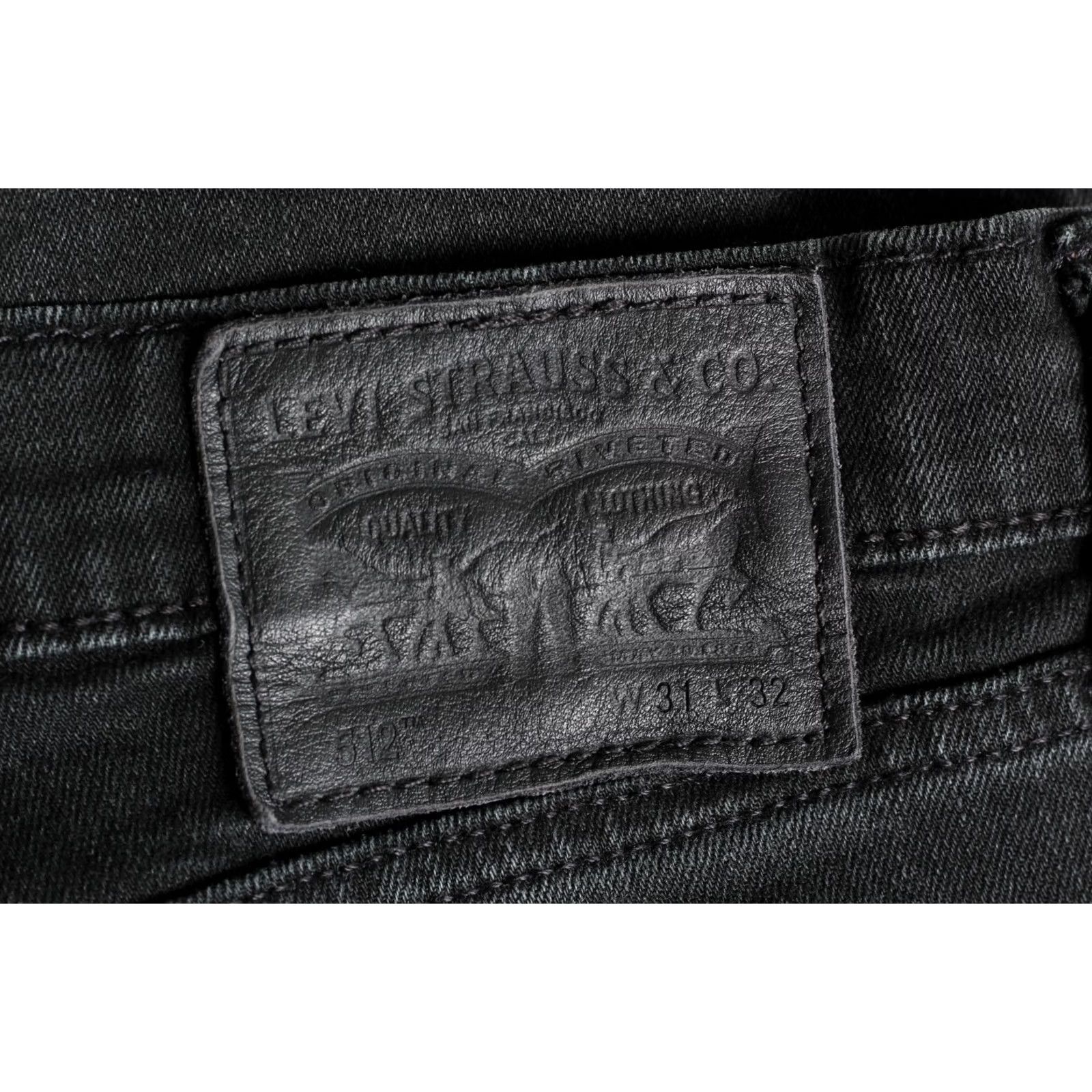 Levi's Levi's 512 Slim Tapered Stretch Jeans Men Size W31 L30 Grey Dark Size US 31 - 3 Thumbnail