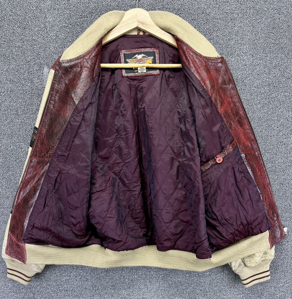 Harley Davidson Vintage Harley Davidson Rare Racing Leather Jacket Size US M / EU 48-50 / 2 - 10 Thumbnail