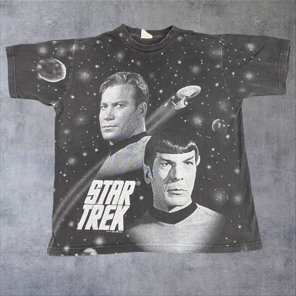 Vintage Vintage Stark Trek All Over Print Shirt Size US XL / EU 56 / 4 - 1 Thumbnail
