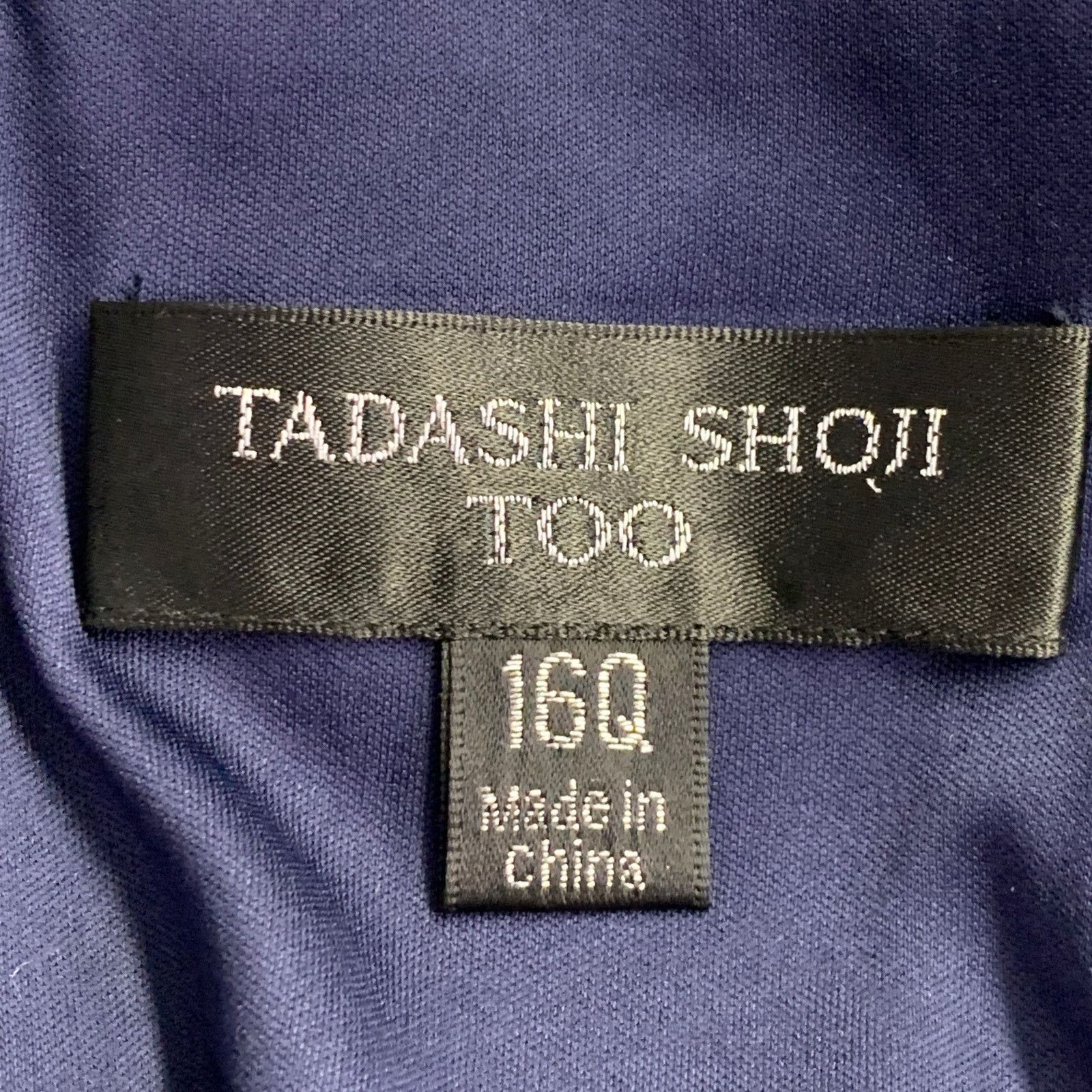 Tadashi Shoji Navy Nude Polyester Blend Lace Capelet Gown/Evening Wear Size XXL / US 16-18 / IT 52-54 - 5 Thumbnail
