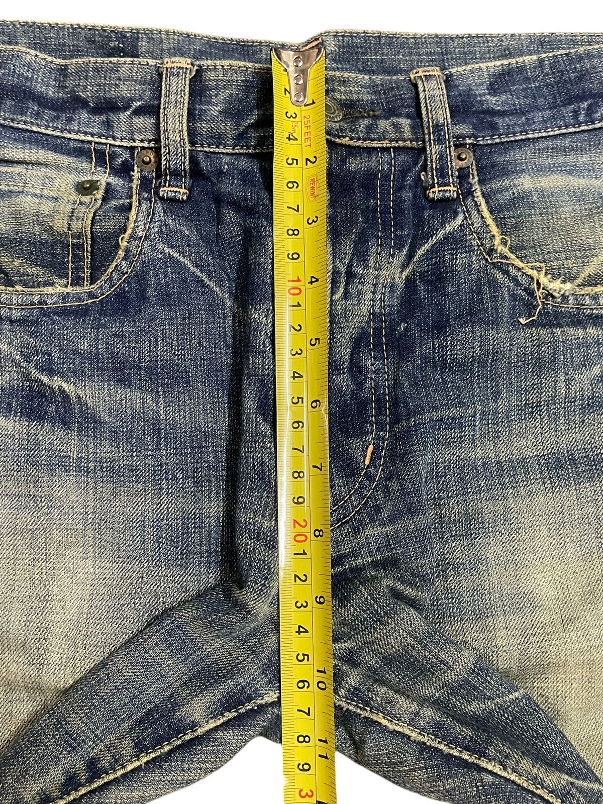 semanticdesign Vintage Japanese Brand Blue Faded Wash Distress Style Jeans Size US 30 / EU 46 - 15 Thumbnail