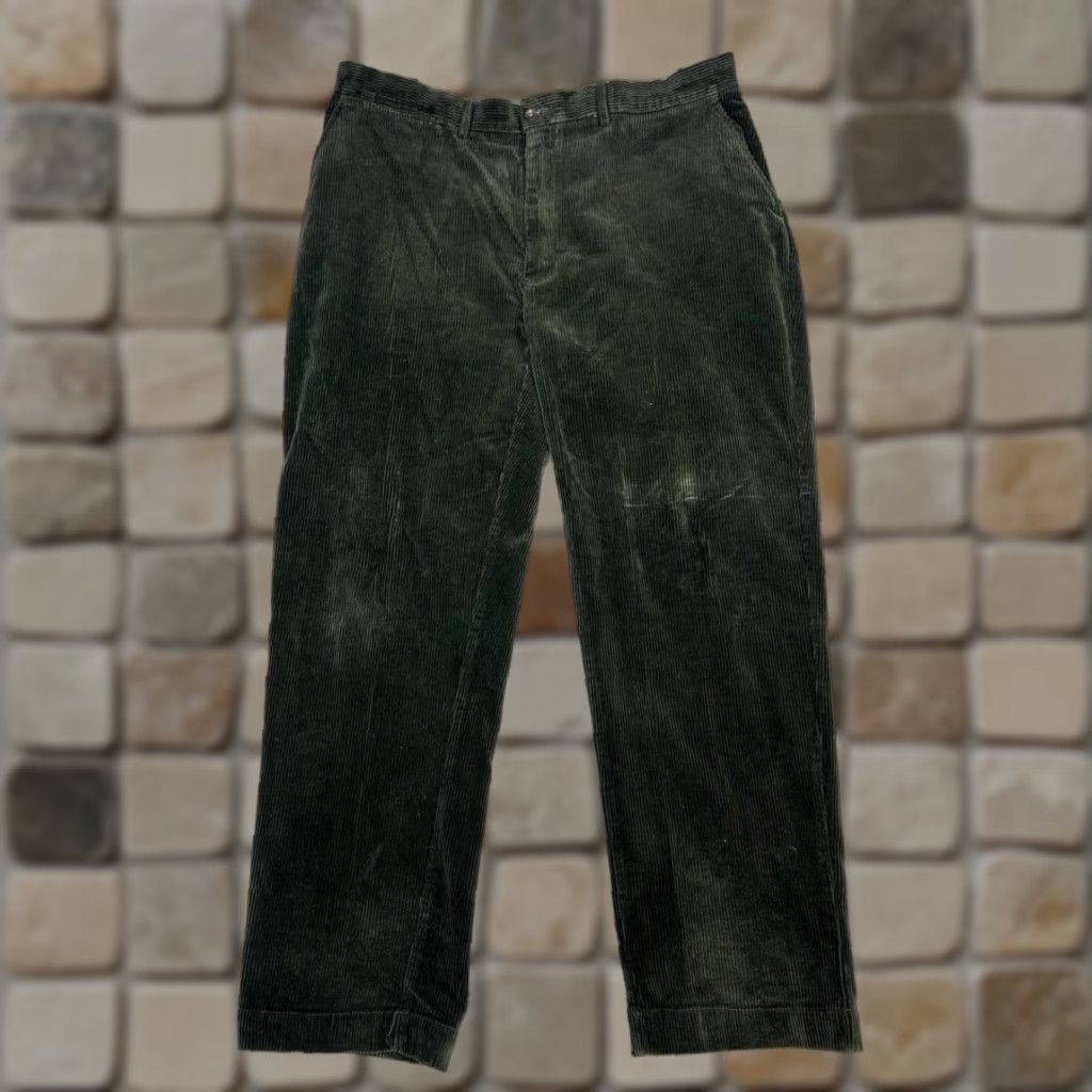 Polo Ralph Lauren VINTAGE Polo Ralph Lauren Chino Pants Mens 38x30 Green Corduroy Cotton Casual Size US M / EU 48-50 / 2 - 1 Thumbnail