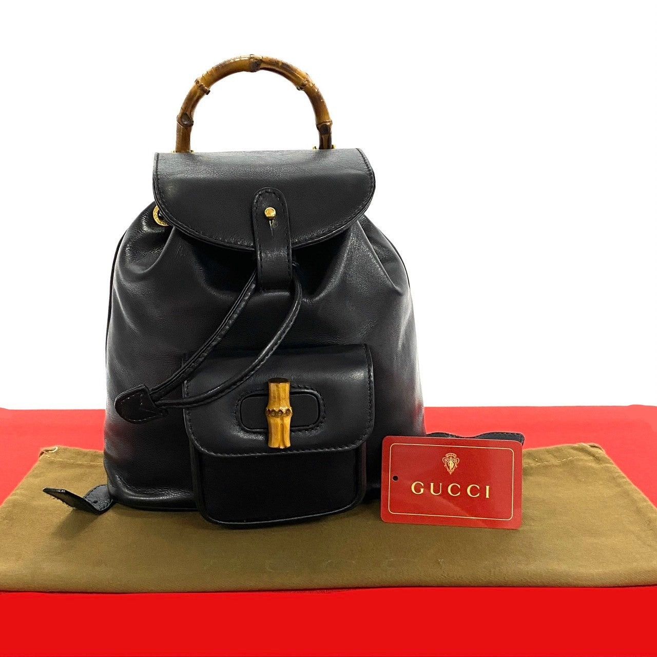 Gucci Gucci Backpack Black Leather Size ONE SIZE - 1 Thumbnail
