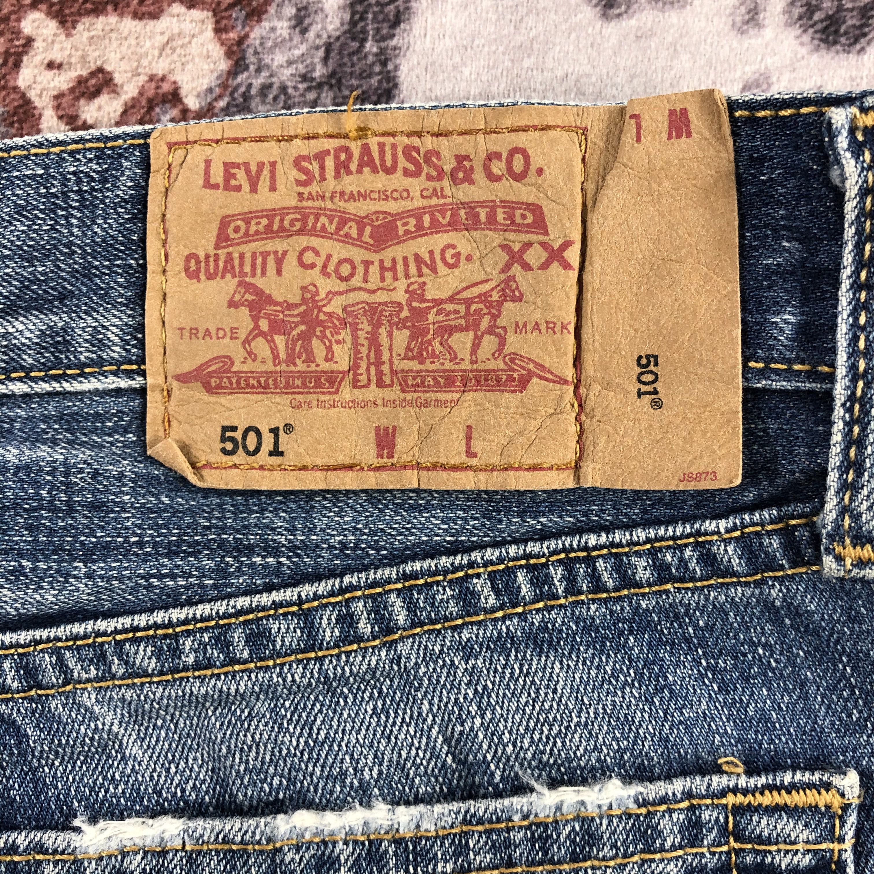 Levi's Vintage 90s Blue Wash Levis 501 Jeans-JM3057 Size US 28 / EU 44 - 7 Thumbnail