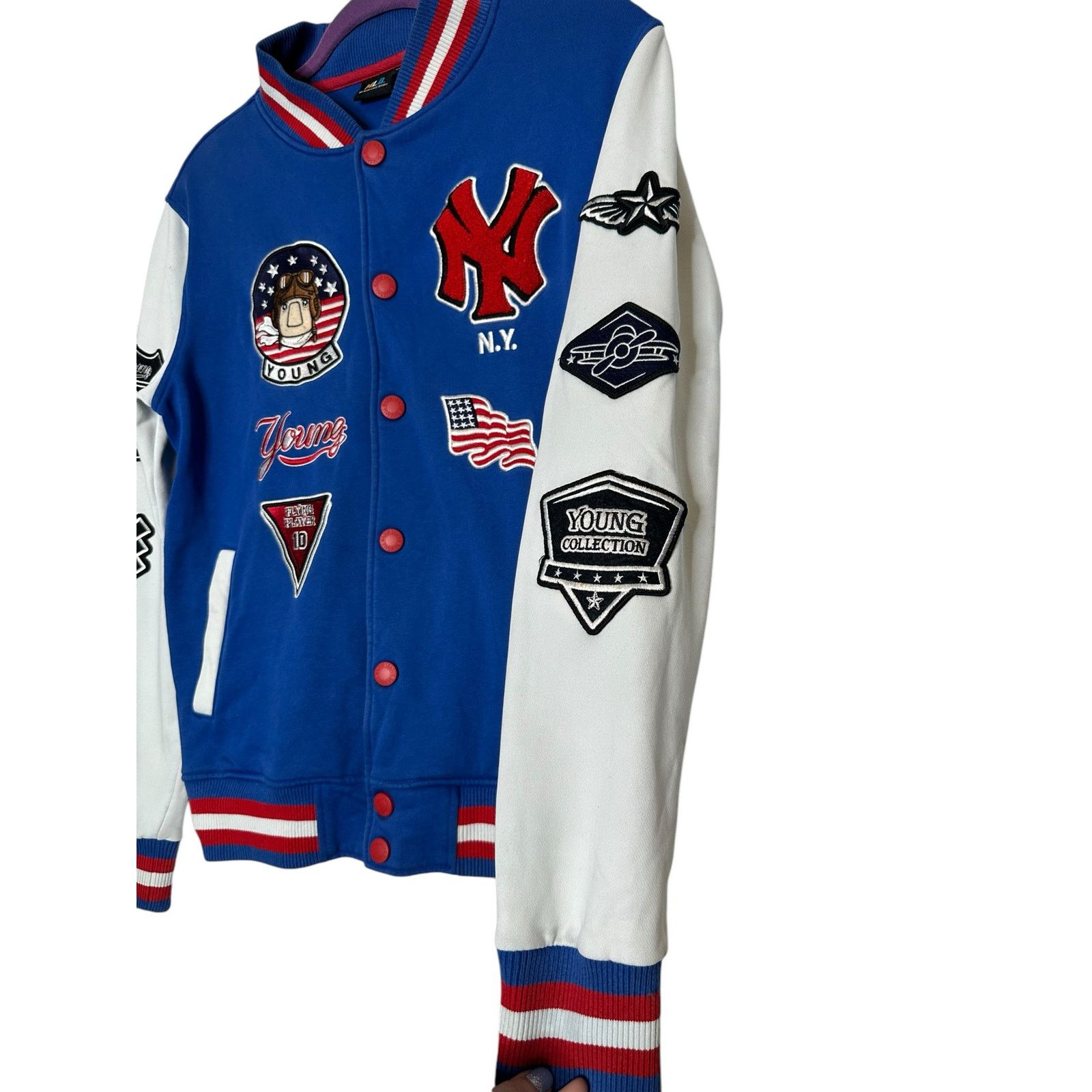 MLB MLB New York Yankees blue white varsity jacket size Small Size US S / EU 44-46 / 1 - 7 Thumbnail