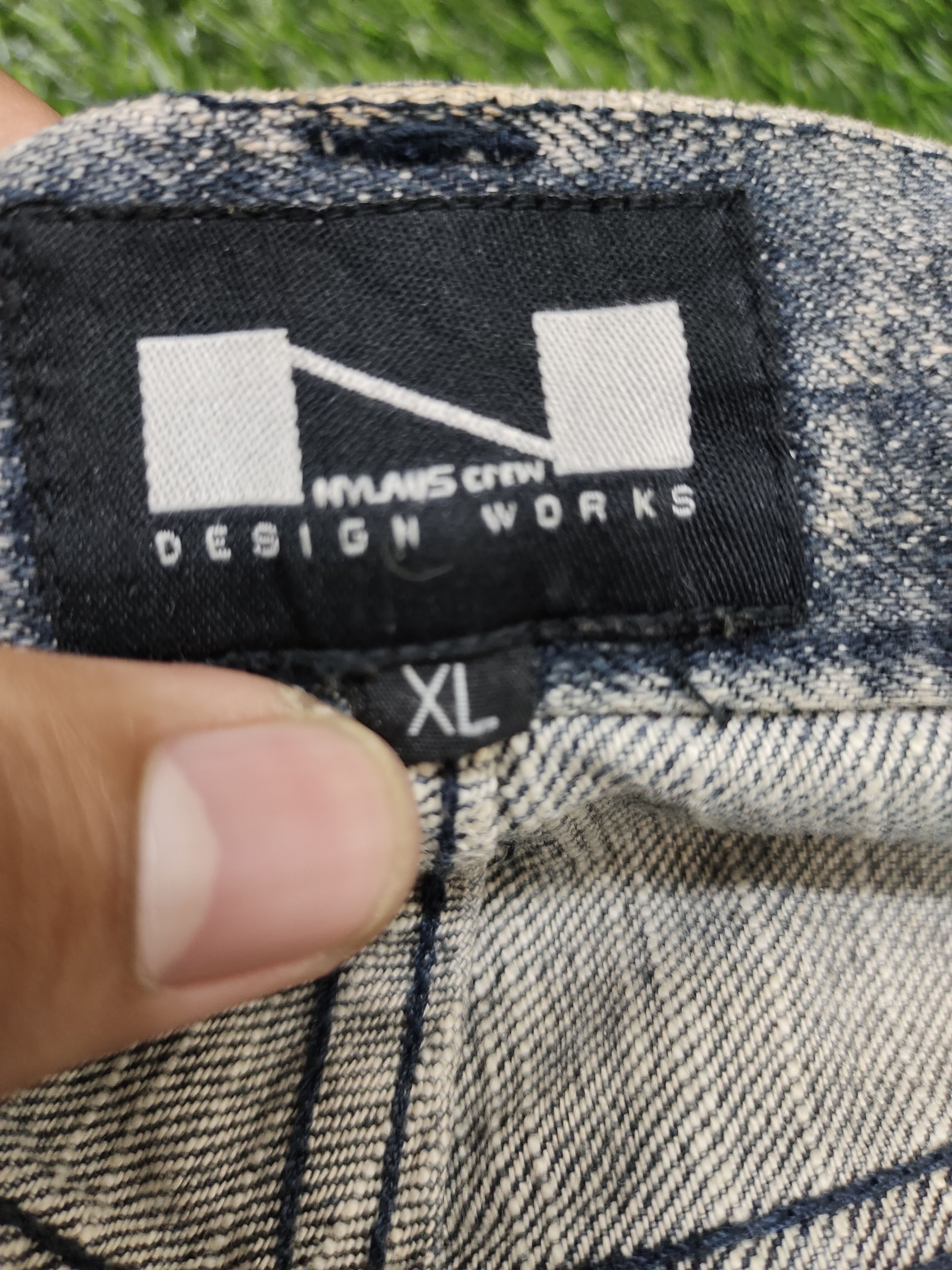 Hysteric Glamour Japanese Brand Nylaus Patchwork Distress Faded Denim Pants Size US 32 / EU 48 - 14 Thumbnail