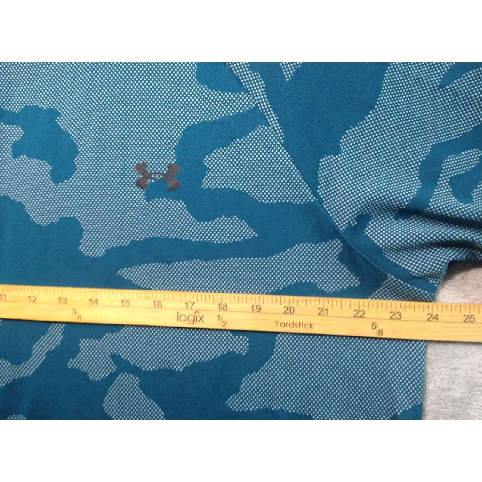 Under Armour Under Armour Shirt Mens XL Blue Camo Velocity Short Sleeve Loose Crew Neck Size US XL / EU 56 / 4 - 4 Thumbnail