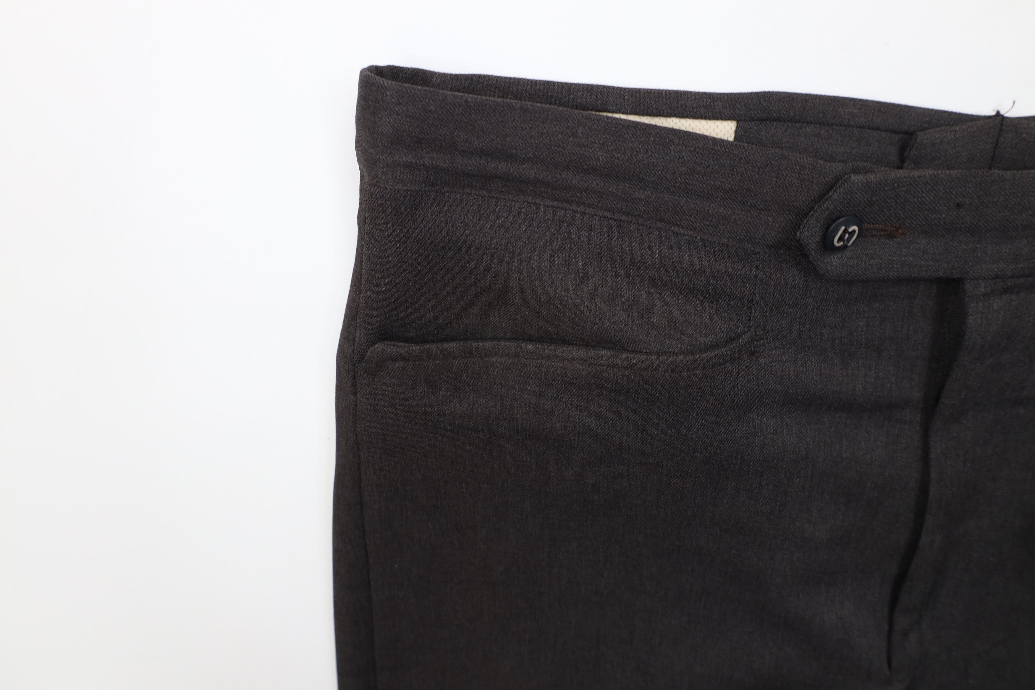 Vintage Vintage 70s Streetwear Wide Leg Chino Pants Dark Brown USA Size US 36 / EU 52 - 7 Thumbnail