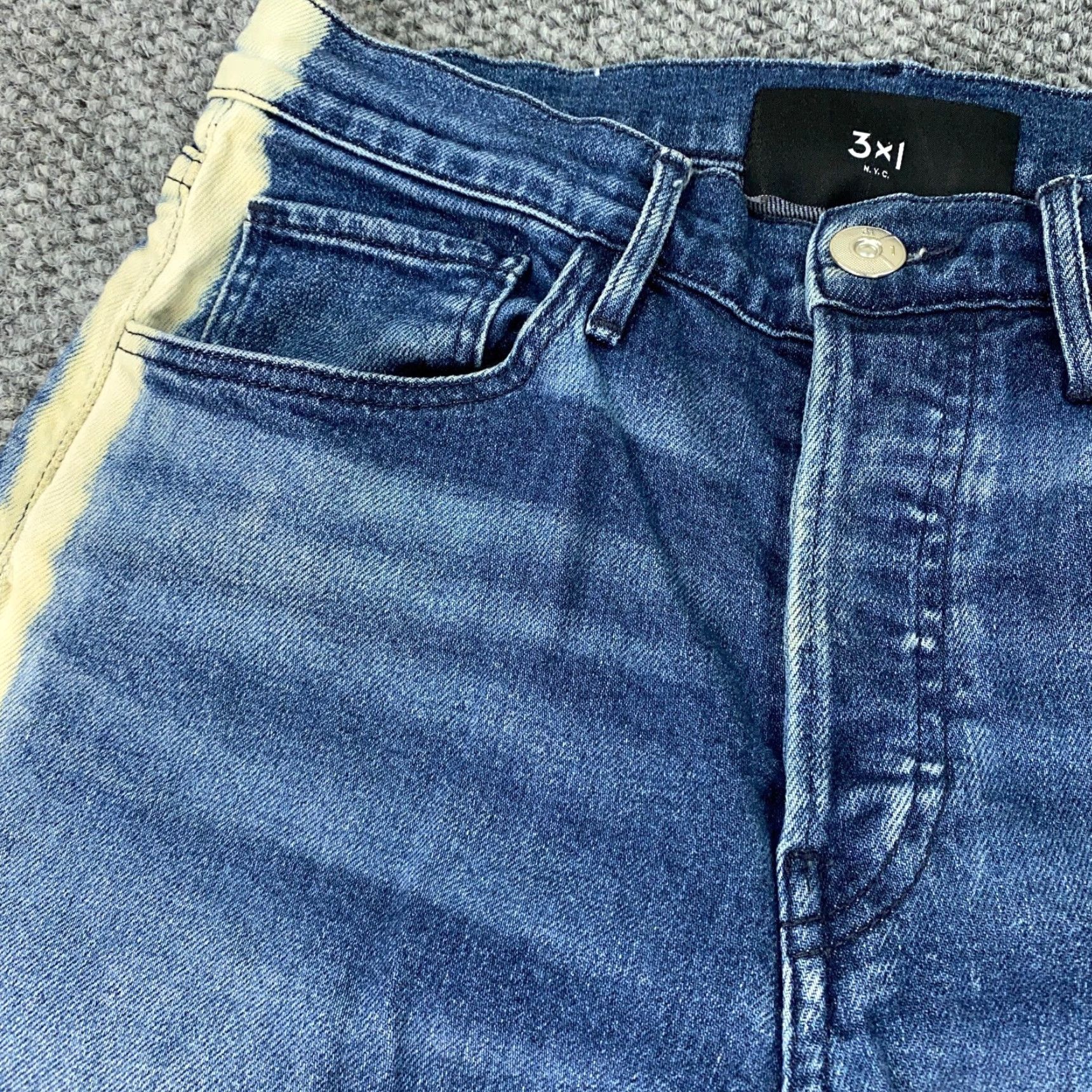 3x1 3x1 NYC Womens Jeans Size 26 Blue Mid-Rise Stretch Denim 5-Pocket Regular Fit Size 28" / US 6 / IT 42 - 4 Thumbnail