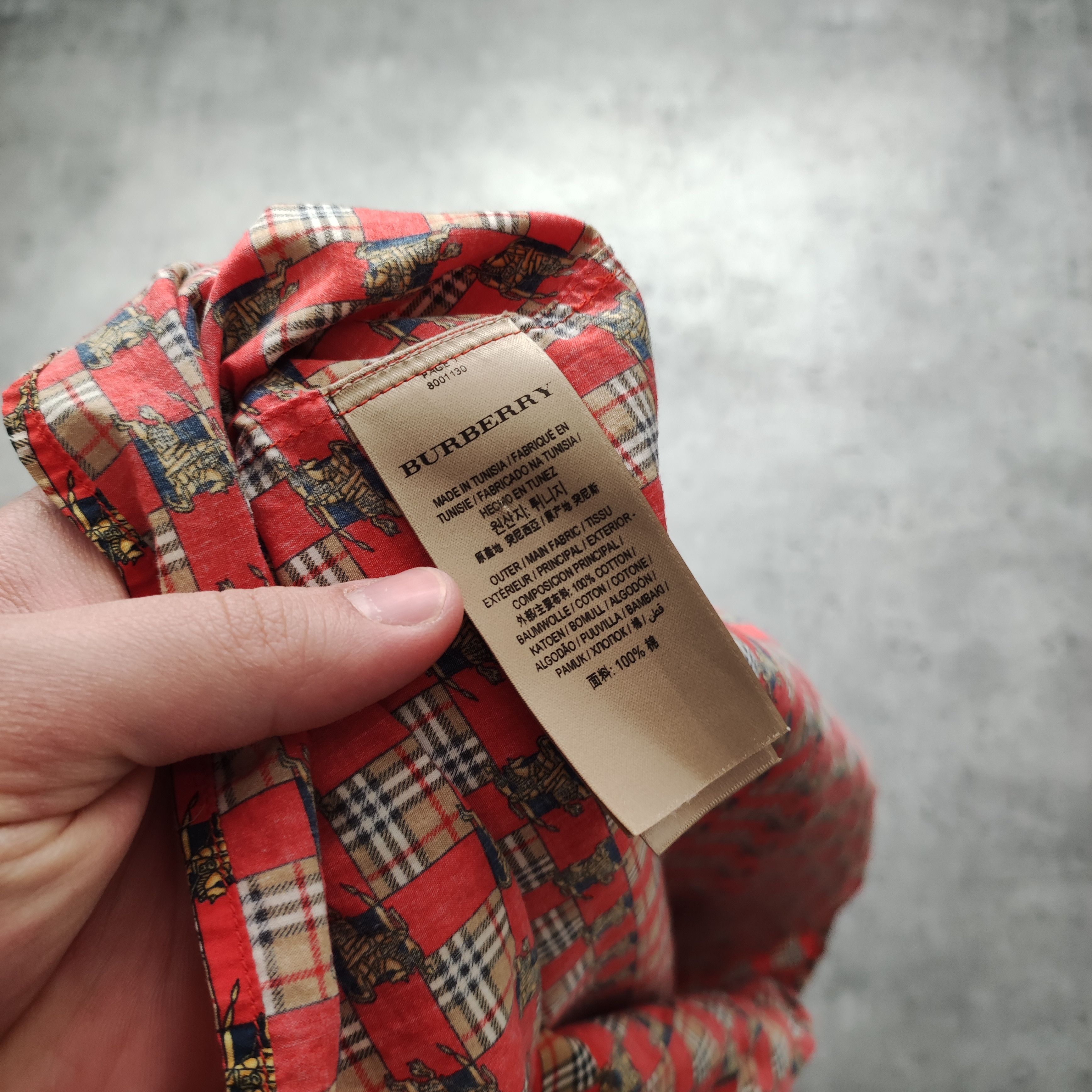 Burberry Burberry London x Christopher Bailey Check Nova Logo Shirt Size US L / EU 52-54 / 3 - 9 Thumbnail