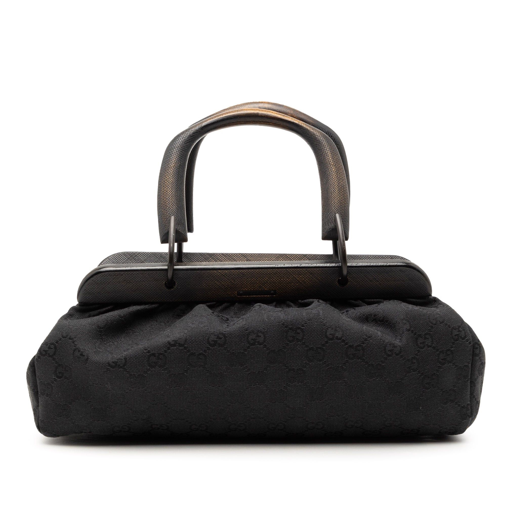Gucci GG Canvas Wood Frame Handbag Size ONE SIZE - 1 Thumbnail