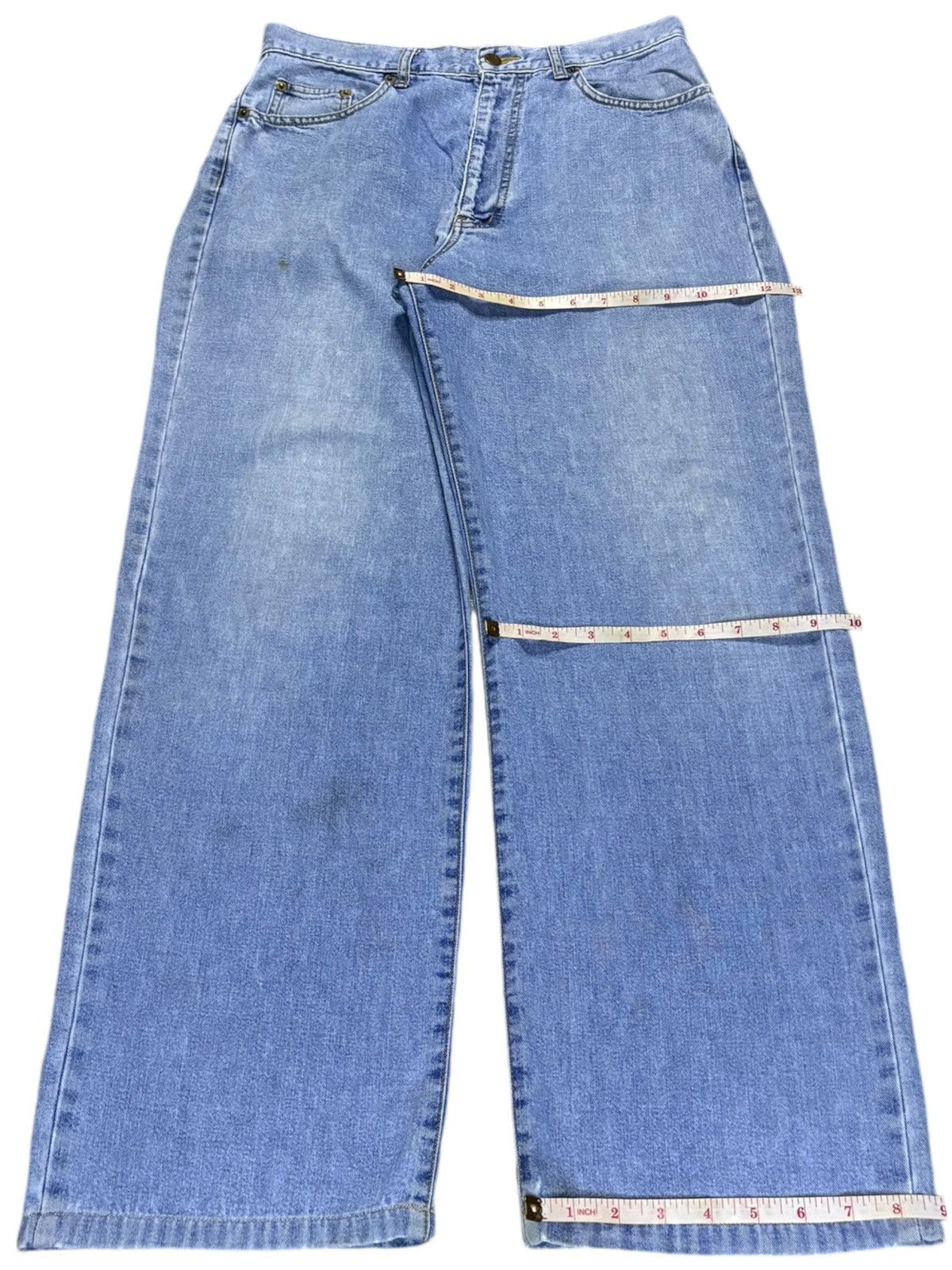 Japanese Brand × Uniqlo Vintage Japanese Uniqlo Blue Wash Baggy Jeans Size US 31 - 15 Thumbnail