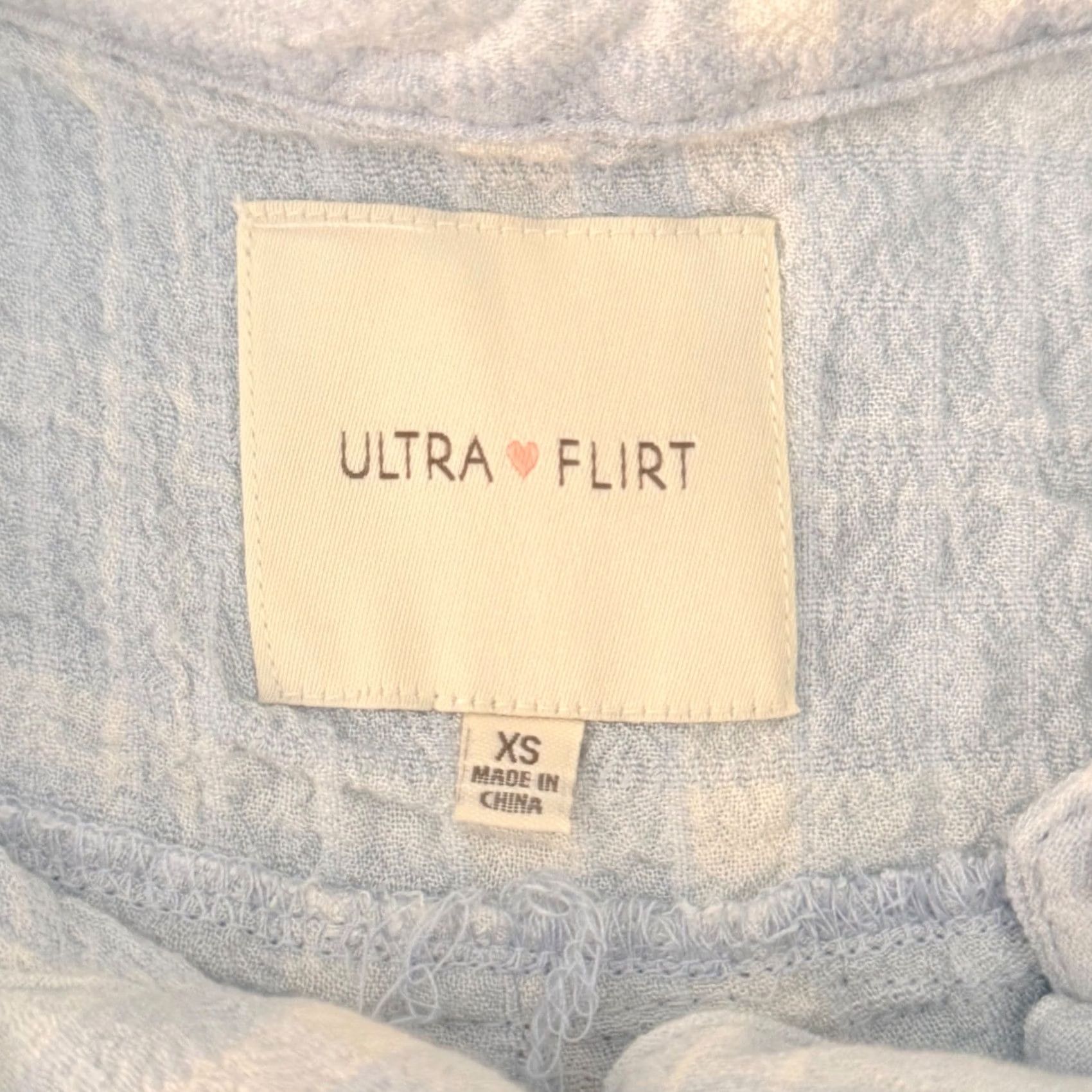 Vintage Ultra Flirt Cropped Tank Blue Plaid Tie Front Sleeveless 90s Summer Womens XS, Cotton Rayon Blend, Button Front, Spring, Casual, Coastal, Vintage No Size XS / US 0-2 / IT 36-38 - 4 Thumbnail