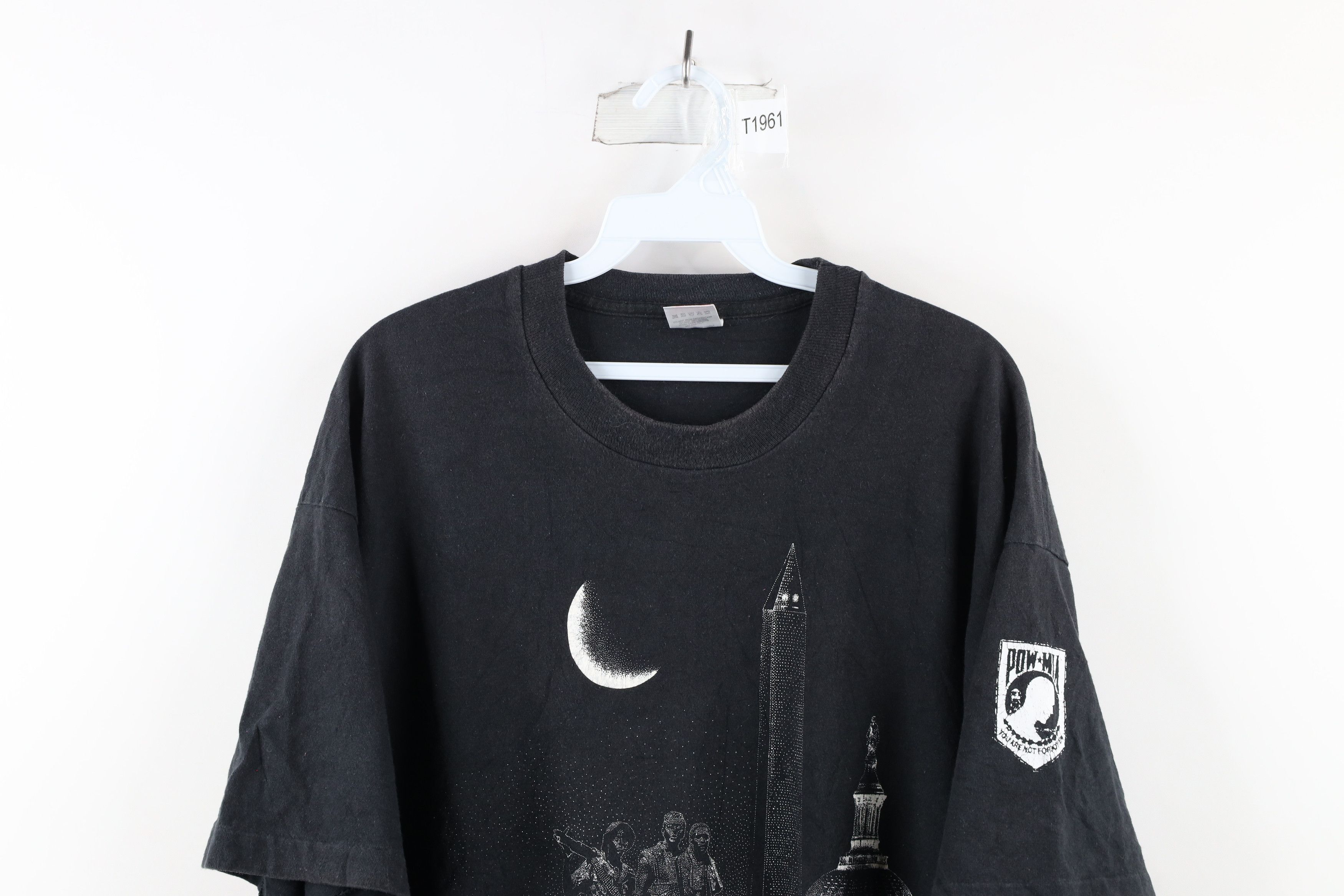 Vintage Vintage 80s POW MIA Washington DC Short Sleeve T-Shirt USA Size US XL / EU 56 / 4 - 2 Thumbnail