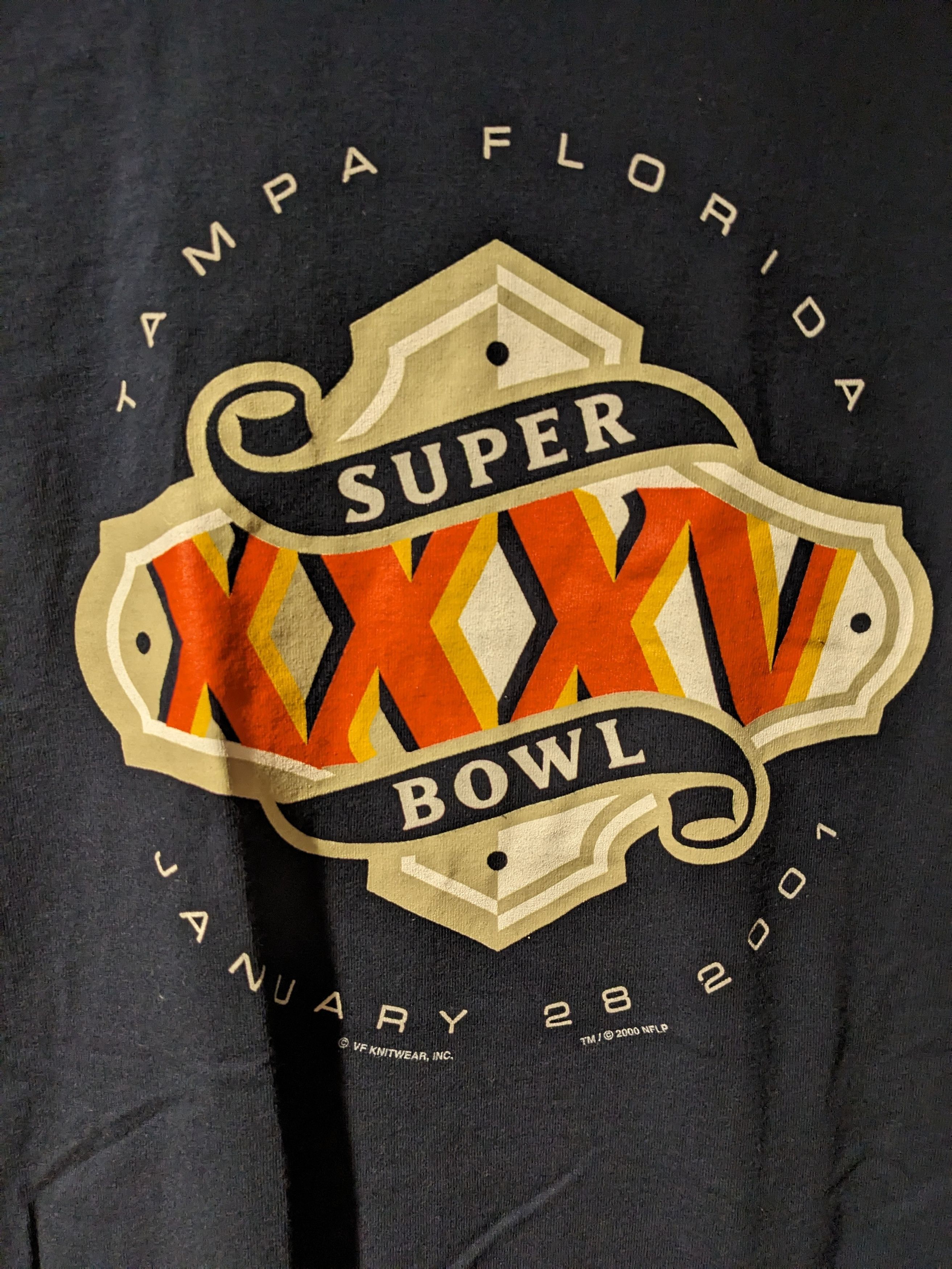 NFL × Vintage Vintage 2001 Super Bowl Tampa Bay NFL Football Large T-Shirt Size US L / EU 52-54 / 3 - 2 Thumbnail