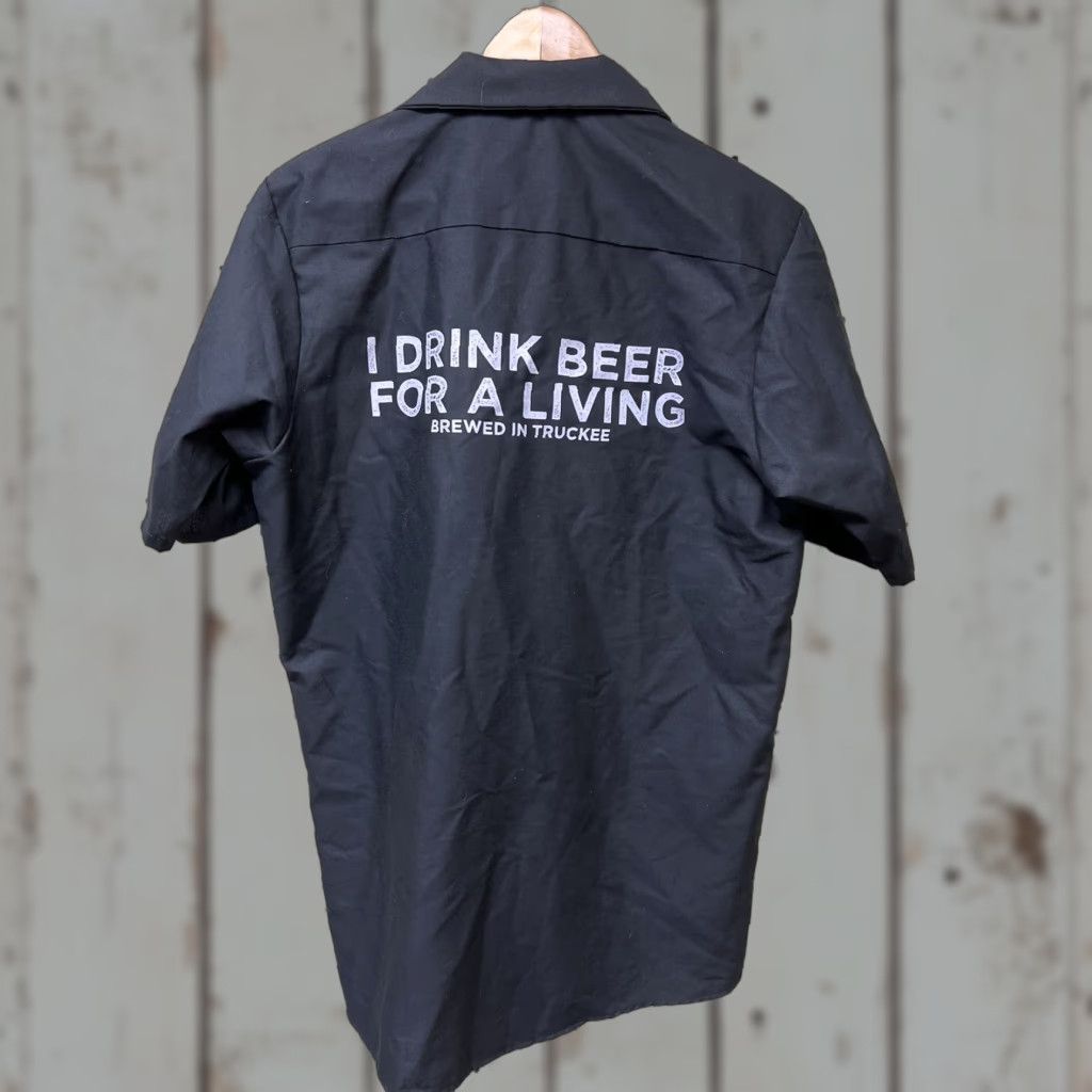 Red Kap Men’s Medium Fifty Fifty Brewing Co Button Short Sleeve Black Shirt Barrel Aged Size US M / EU 48-50 / 2 - 1 Thumbnail