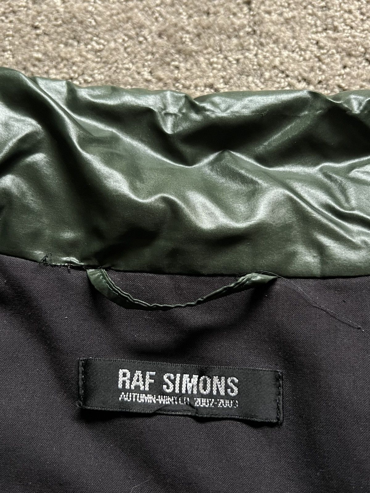Raf Simons AW2002-2003 Raf Simons Virginia Creeper Green Puffer Jacket Size US L / EU 52-54 / 3 - 4 Thumbnail
