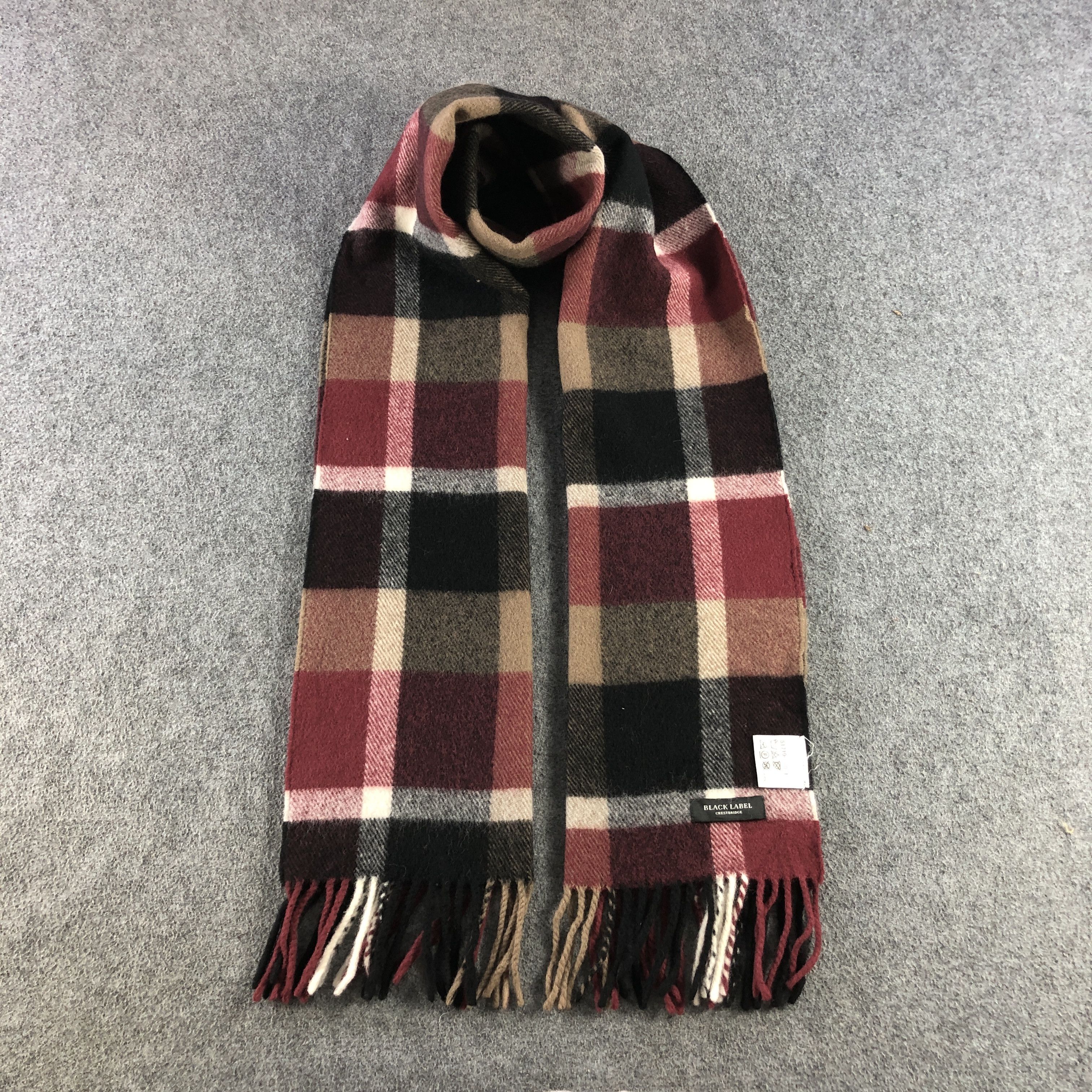 Black Label Crestbridge Black Label Wool Scarf Muffler V2897 Size ONE SIZE - 1 Thumbnail