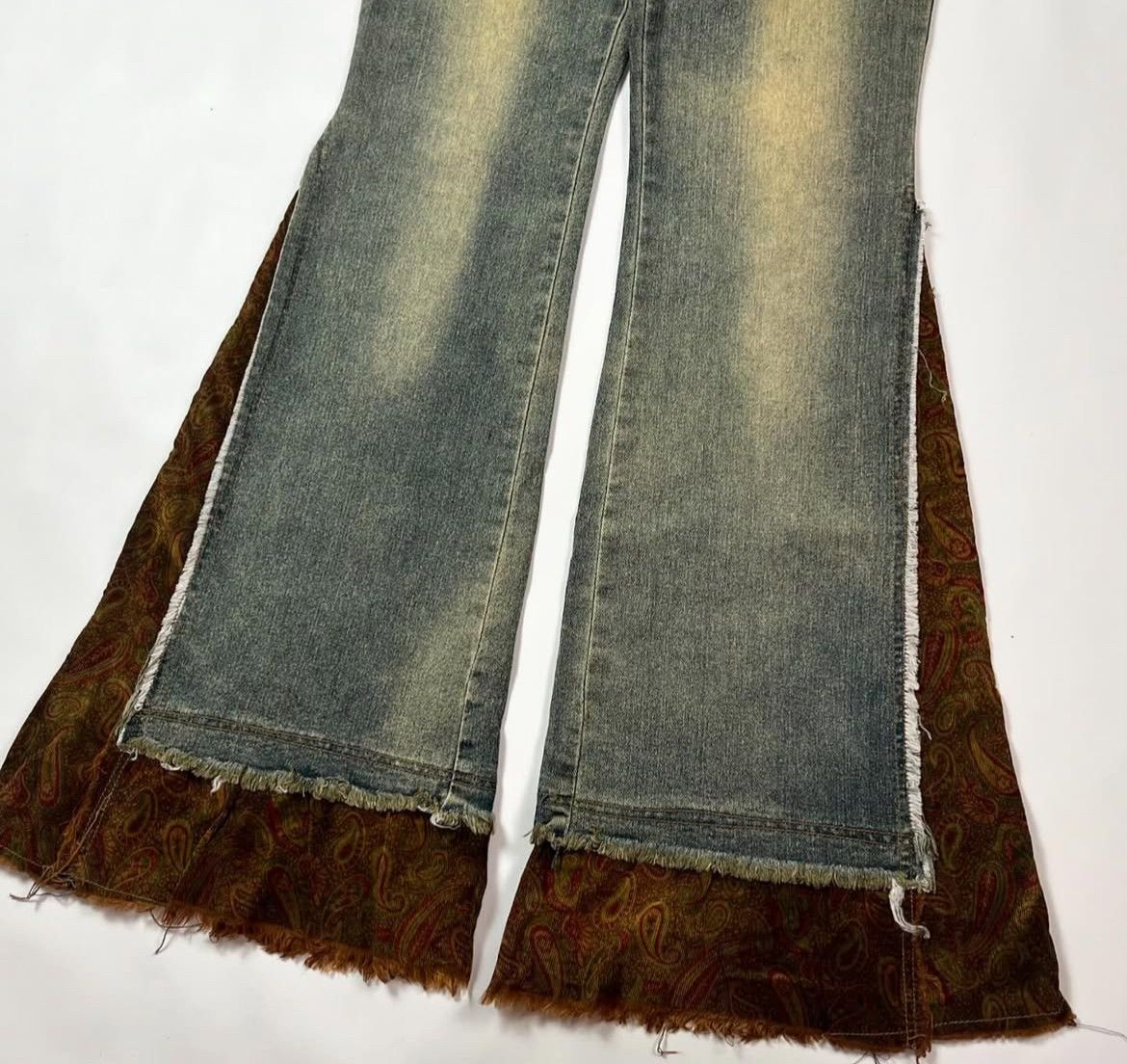 If Six Was Nine 2000s Hysteric Hybrid Wide Flare Bootcut Jeans y2k Lgb Size US 30 / EU 46 - 5 Thumbnail