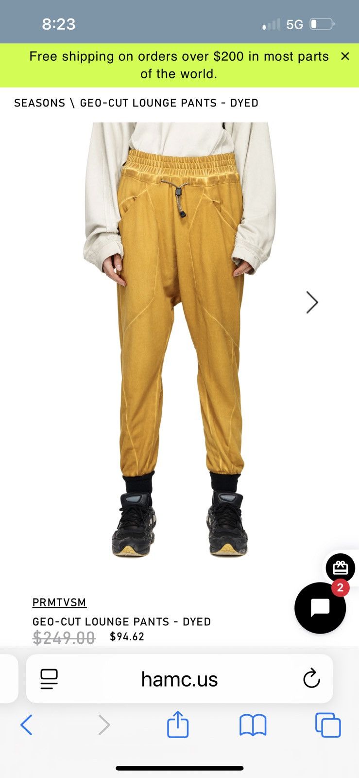 Hamcus HAMCUS GEO-CUT LOUNGE PANTS Size US 32 / EU 48 - 1 Thumbnail