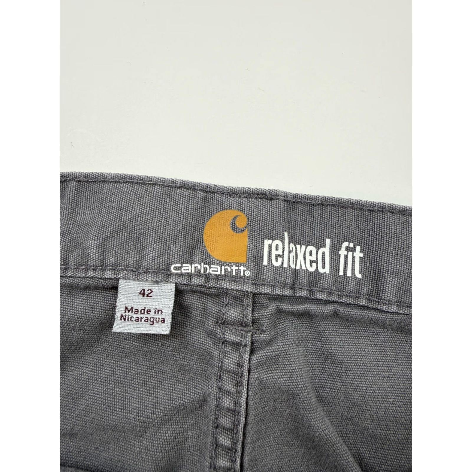 Carhartt Carhartt Shorts Mens 42 Gray Rugged Flex Relaxed Fit Canvas Work 102514-039 Size US 42 / EU 58 - 2 Thumbnail