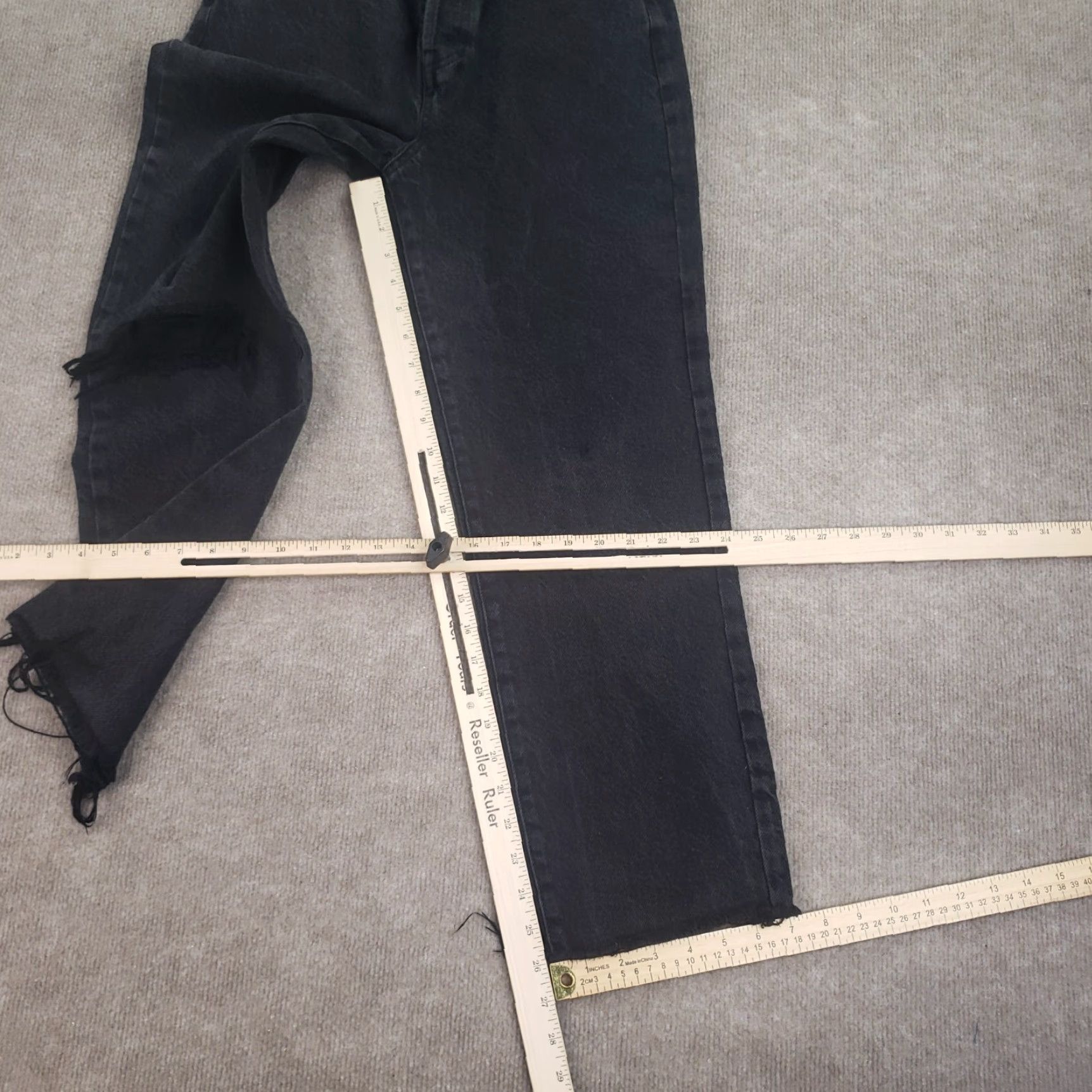 Pacsun PacSun High Rise Straight Leg Jeans Womens Black Size 27 27x26 Size 27" / US 4 / IT 40 - 2 Thumbnail