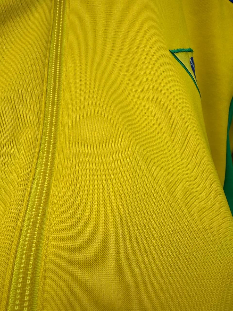 Adidas Adidas Brazil Football Jacket Soccer Track Top Size US XL / EU 56 / 4 - 5 Thumbnail