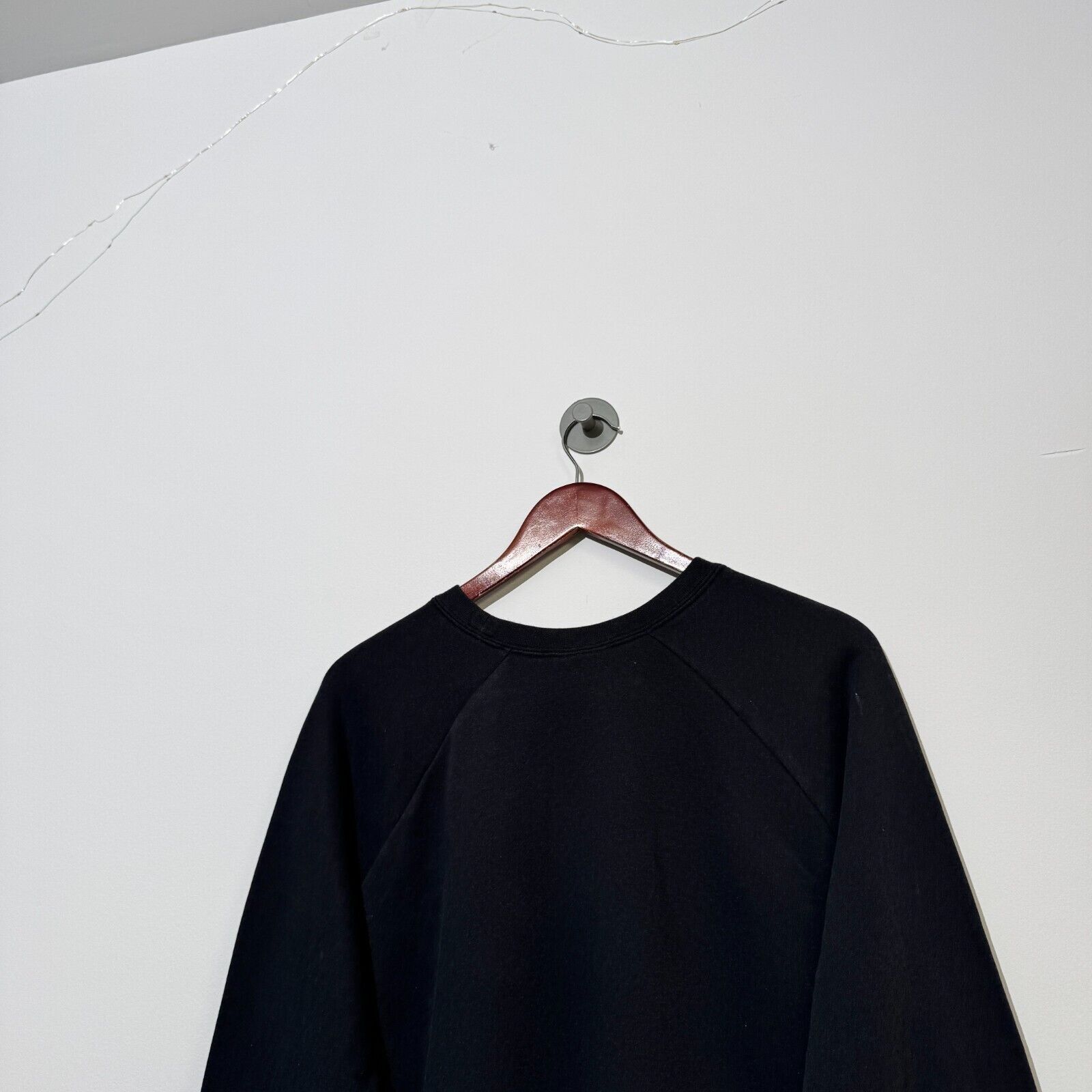 Nike × Vintage Nike Unisex Black Cotton Crop Top Crewneck Size XL Size US XL / EU 56 / 4 - 12 Thumbnail