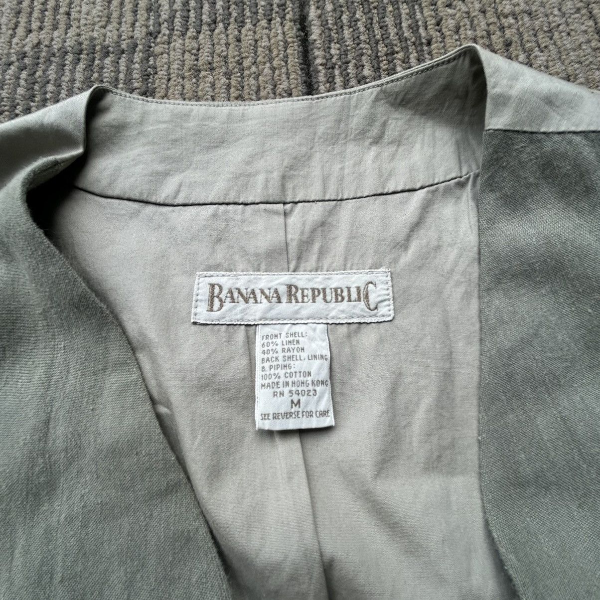 Banana Republic Banana Republic Tan Waist Coat Button-Up Vest Size US M / EU 48-50 / 2 - 2 Thumbnail