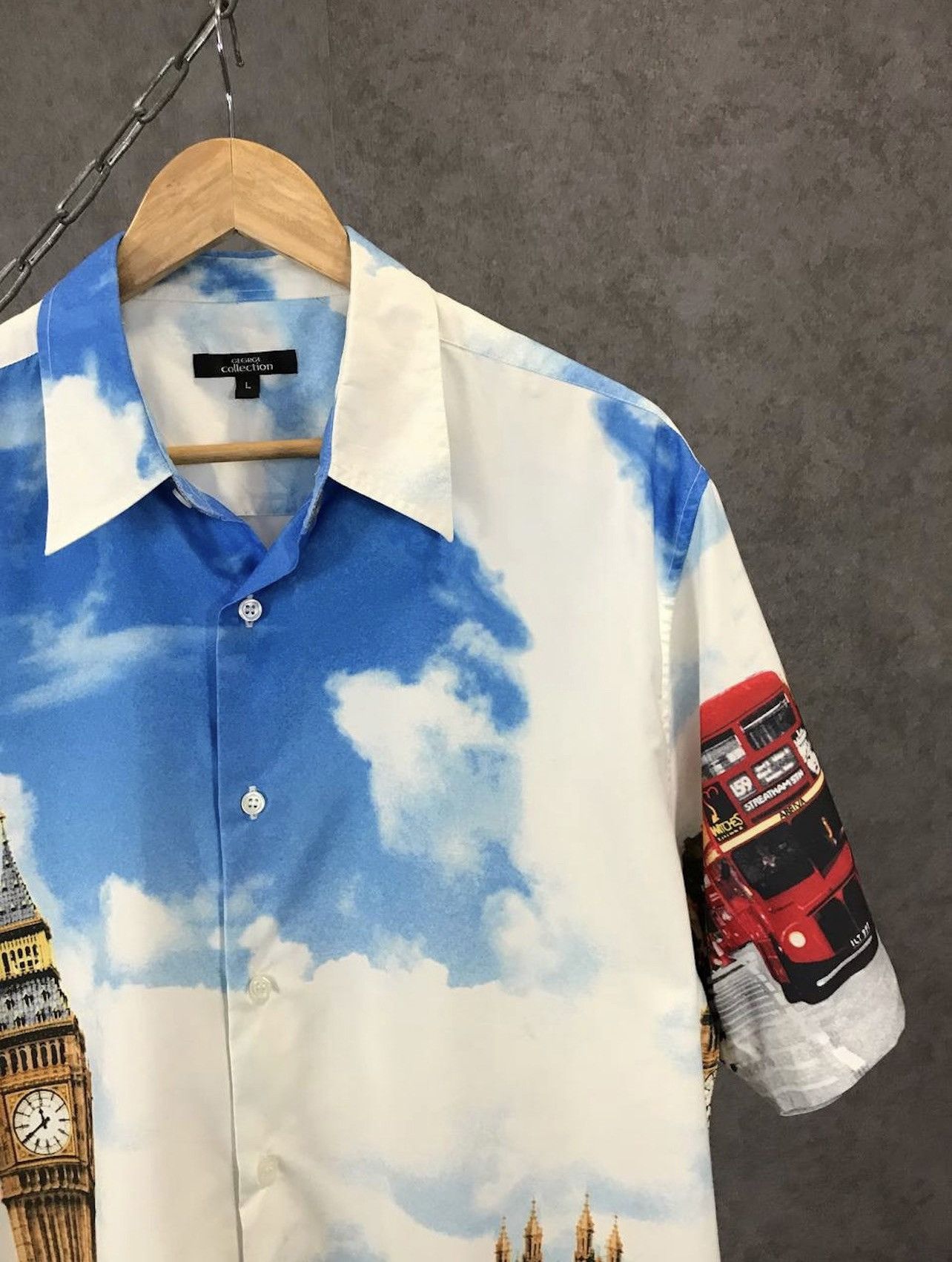 Vintage Big Ben London vintage crazy Hawaiian shirt Size US L / EU 52-54 / 3 - 2 Thumbnail