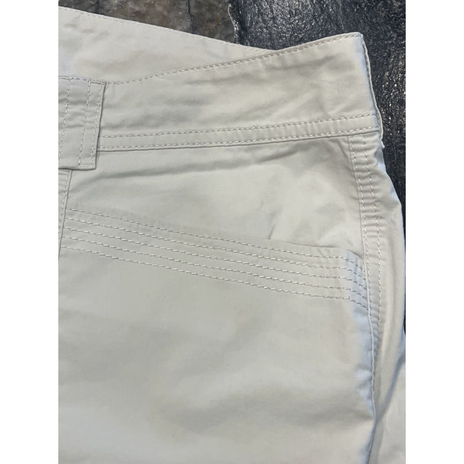 Bogner Bogner Women’s Size 16 Ivory Tan Khaki High-Rise Straight Leg Casual Slack Size 38" / US 16 / IT 52 - 4 Thumbnail