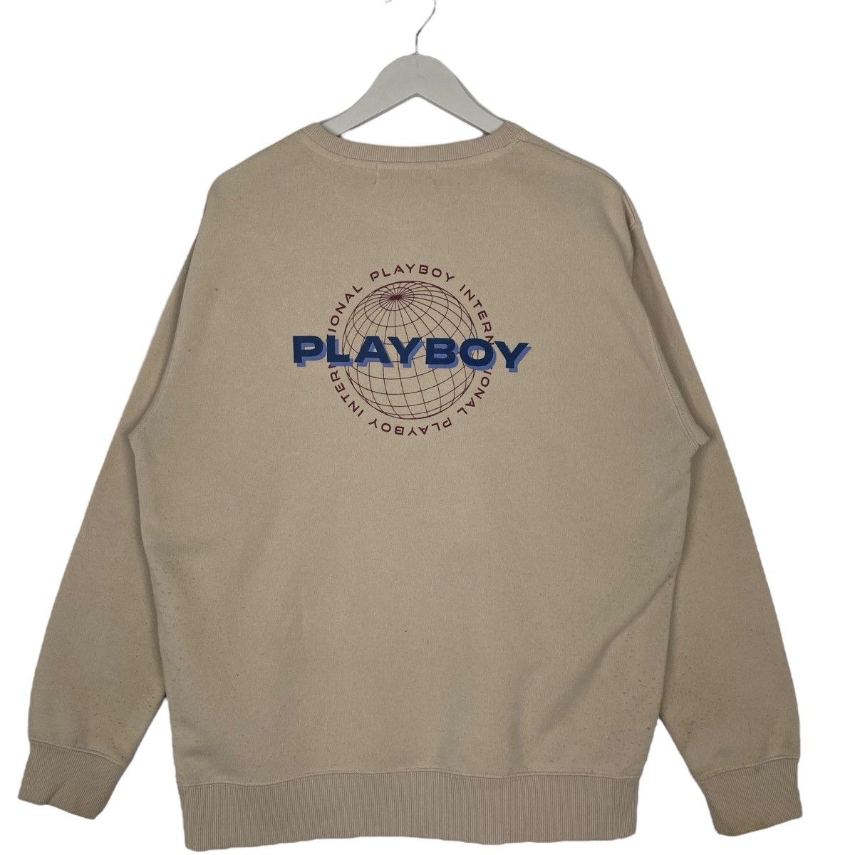 Other Vintage Playboy Small Printed Crewneck Sweatshirt Beige SzL Size US L / EU 52-54 / 3 - 1 Thumbnail