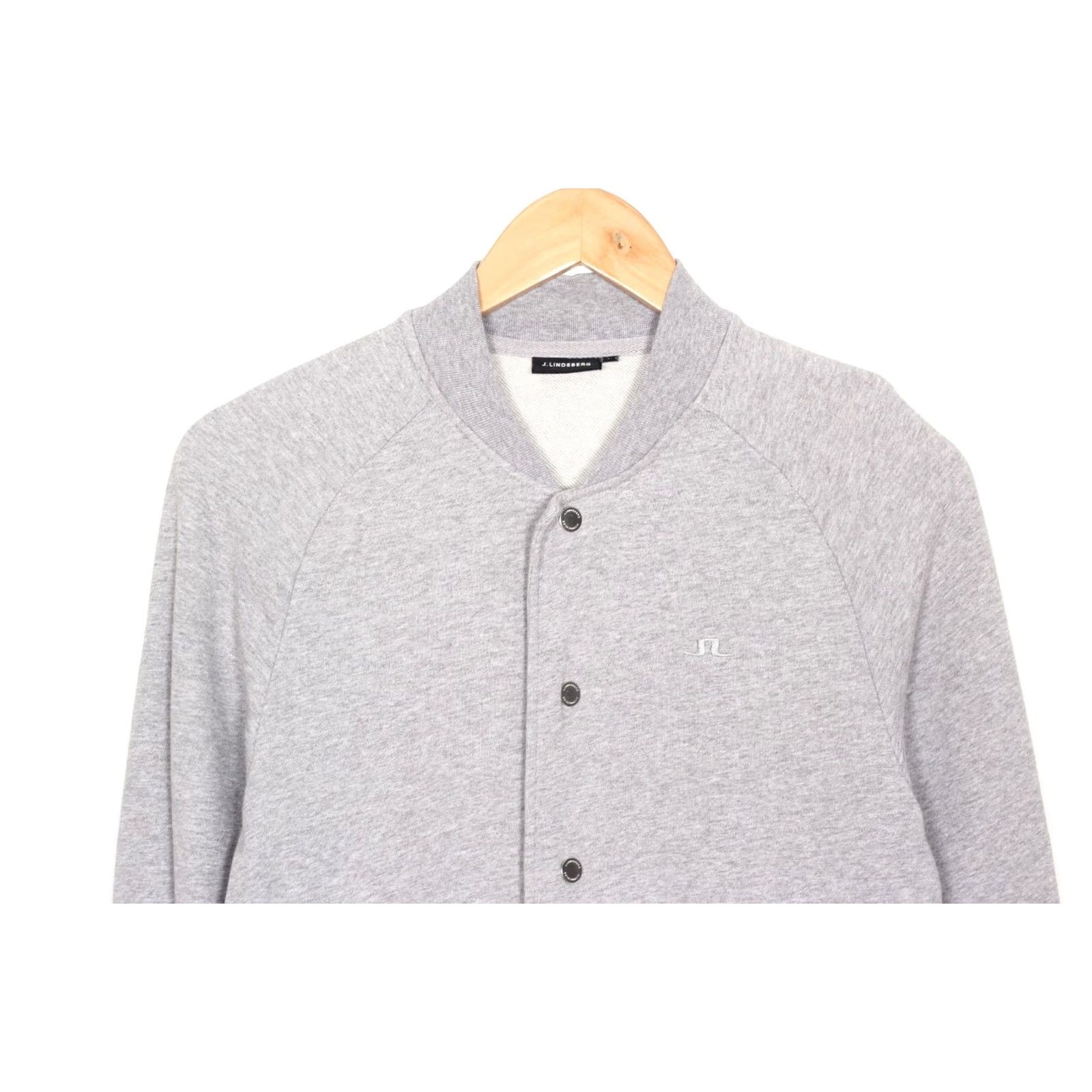 J.Lindeberg J.LINDEBERG Jasper Sweat Struture Sweatshirt Cardigan Men Size S Grey VR3077 Size US S / EU 44-46 / 1 - 2 Thumbnail