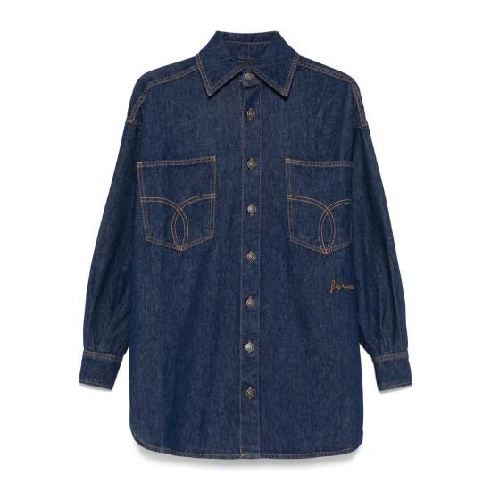 Fiorucci FIORUCCI Women Shirts W02SMDSI074DN DBLUE Size XS / US 0-2 / IT 36-38 - 1 Thumbnail