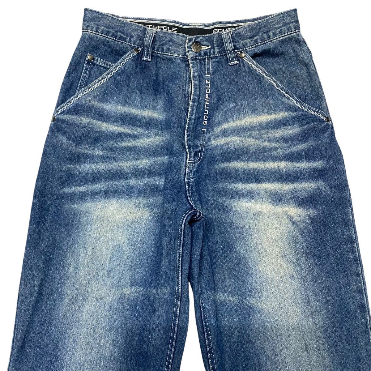 Southpole Vintage Southpole Denim Baggy Pants Size US 29 - 3 Thumbnail