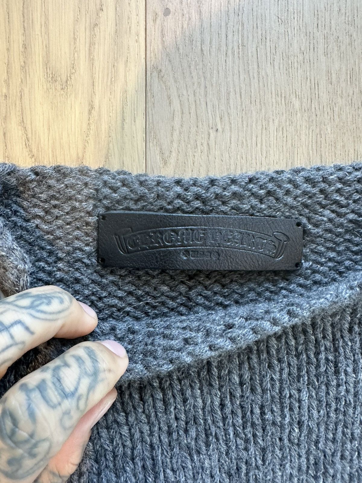 Chrome Hearts Chrome Hearts COZY Cashmere Cross Patch Sweater M L XL XXL Size US XL / EU 56 / 4 - 6 Thumbnail