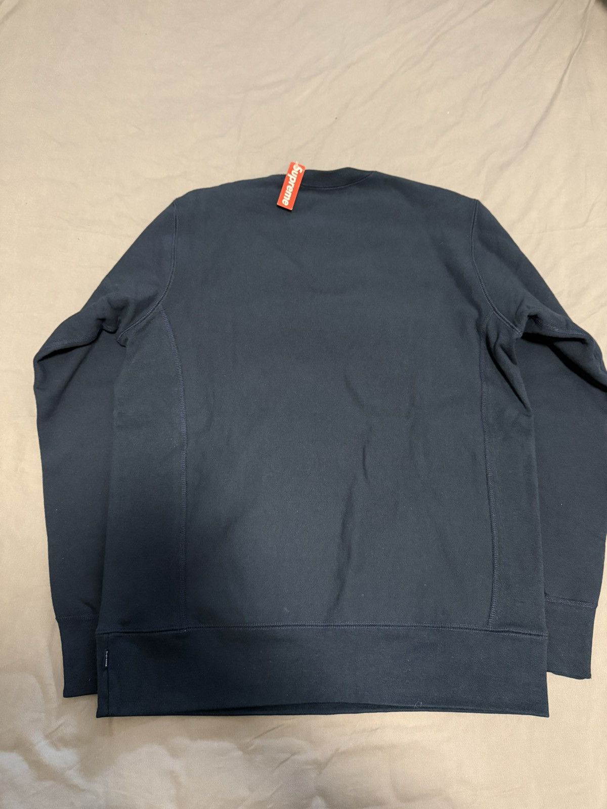 Supreme Supreme fw15 red on navy box logo crewneck Size US M / EU 48-50 / 2 - 6 Thumbnail
